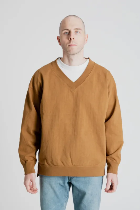 Dotsume V Neck - Honey Brown made by Jackman