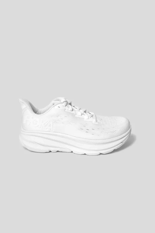 Women's Clifton 9 - White/White sold by Wallace Mercantile
