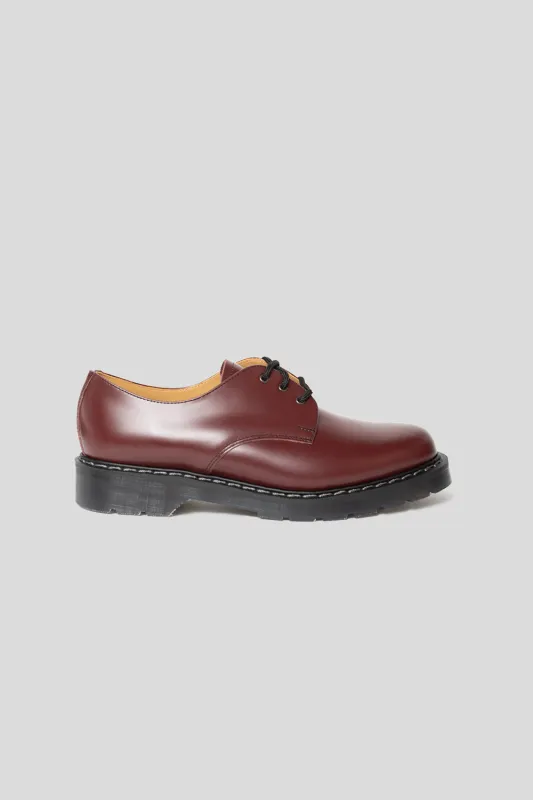 3 Eye Gibson Shoe - Oxblood Hi-Shine made by Wallace Mercantile