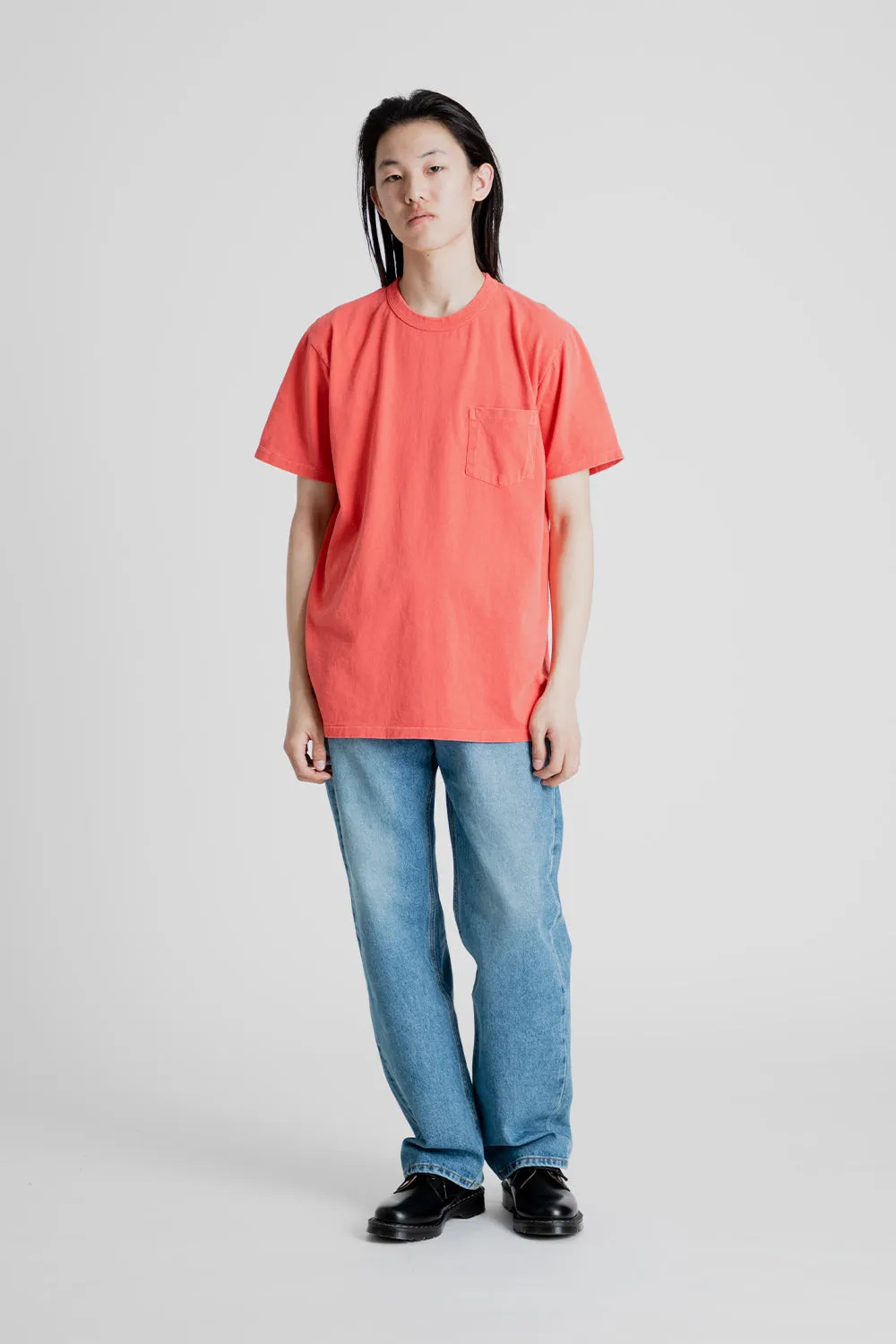 Pigment Dyed Pocket Tee - Raspberry sold by Wallace Mercantile product image thumbnail 2