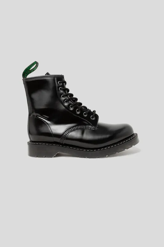 Vegan 8 Eye Derby - Black made by Solovair