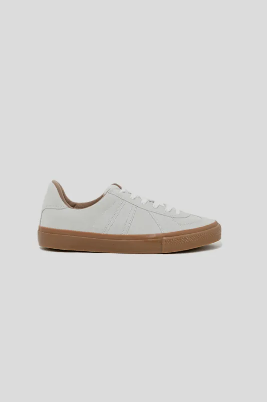 German Military Trainer "Skateboarding" - White Suede sold by Wallace Mercantile
