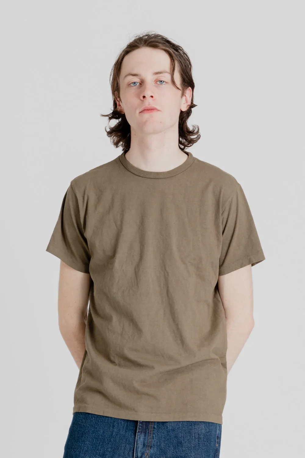 2 Pack Crewneck Tee - Olive sold by Wallace Mercantile