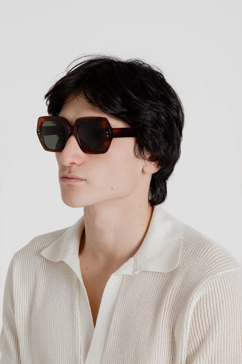 Kaia - Amber / Green Solid Lens sold by Wallace Mercantile