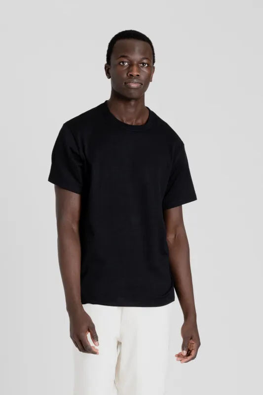 Loopwheel Coolmax Jersey Tees - Black sold by Wallace Mercantile