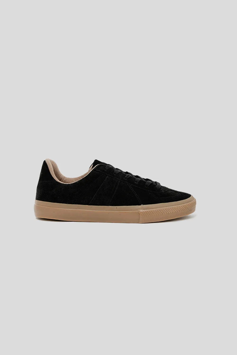 German Military Trainer "Skateboarding" - Black Suede sold by Wallace Mercantile