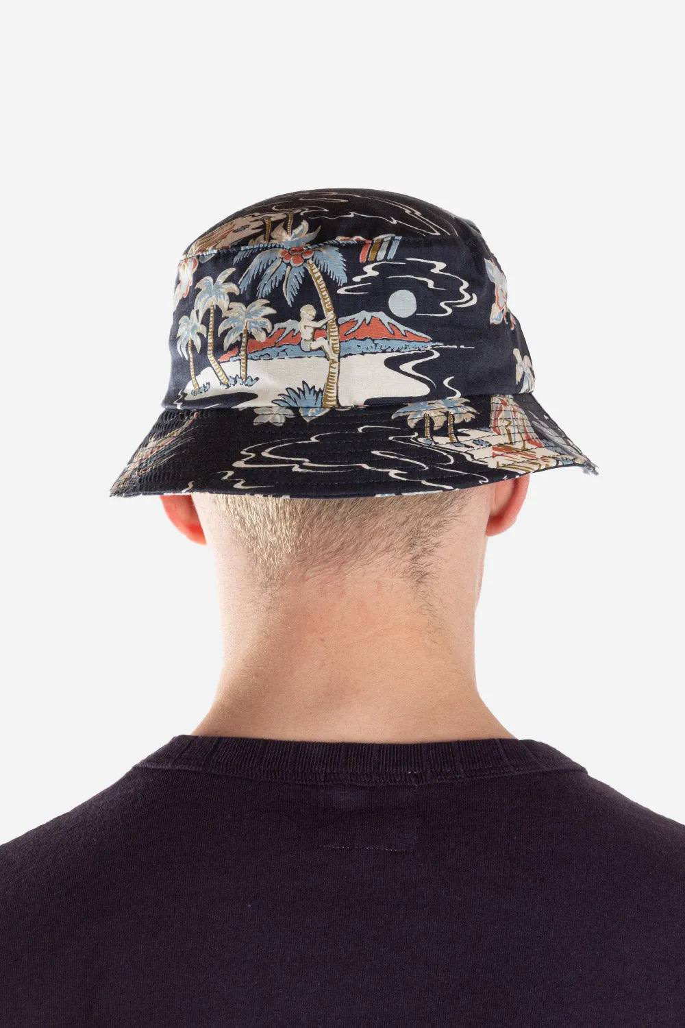 Hawaiian Bucket Hat - Navy sold by Wallace Mercantile product image thumbnail 3