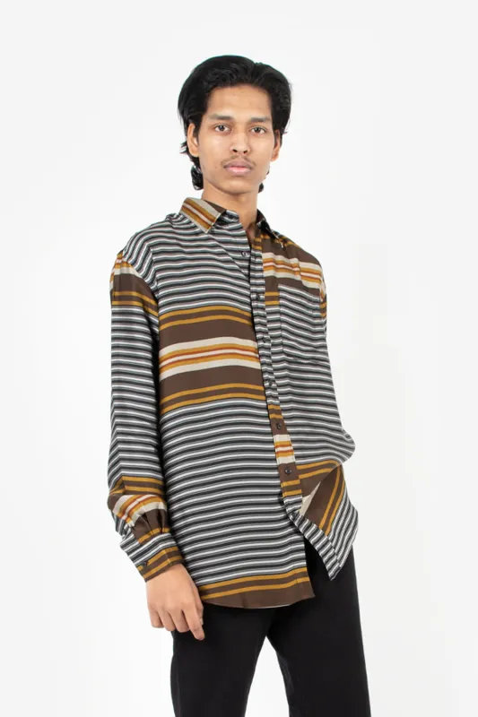 Shirt Non-Binary Liquid Stripe - Multi Colour sold by Wallace Mercantile