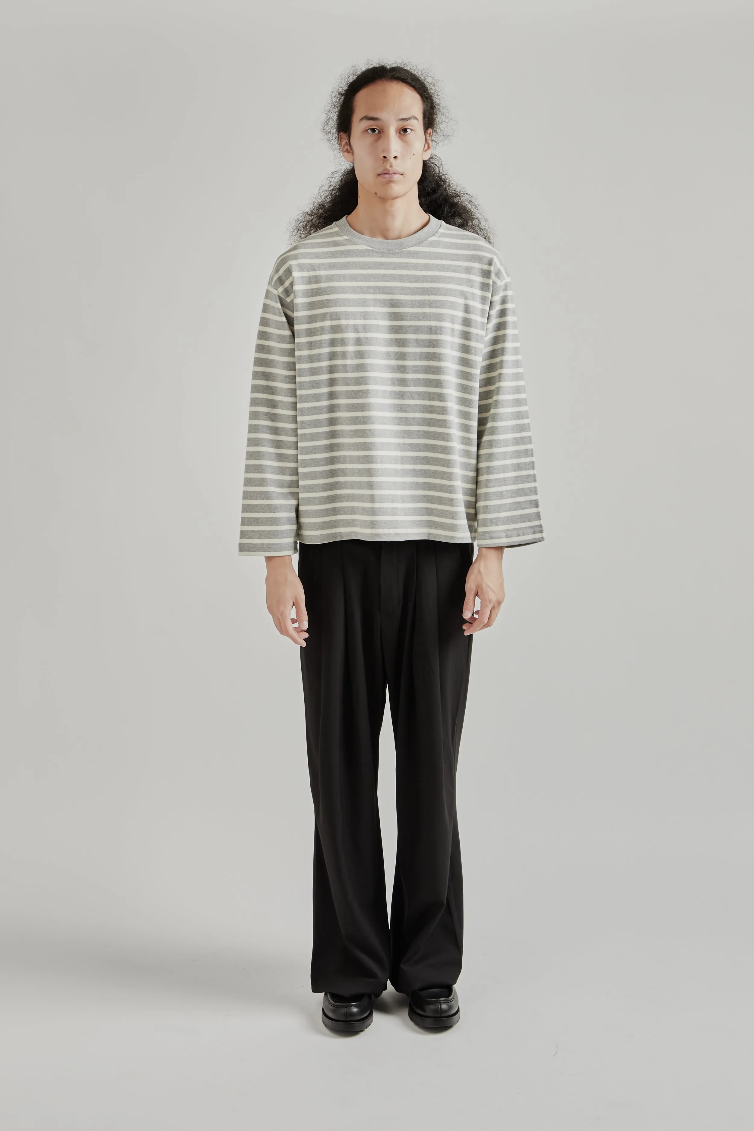 Longsleeve Stripe Top - Grey sold by Wallace Mercantile product image thumbnail 3