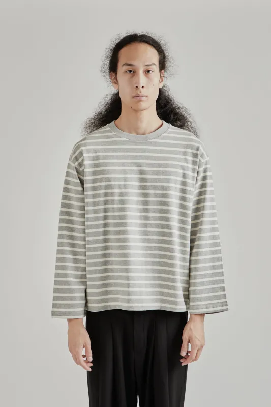 Longsleeve Stripe Top - Grey sold by Wallace Mercantile