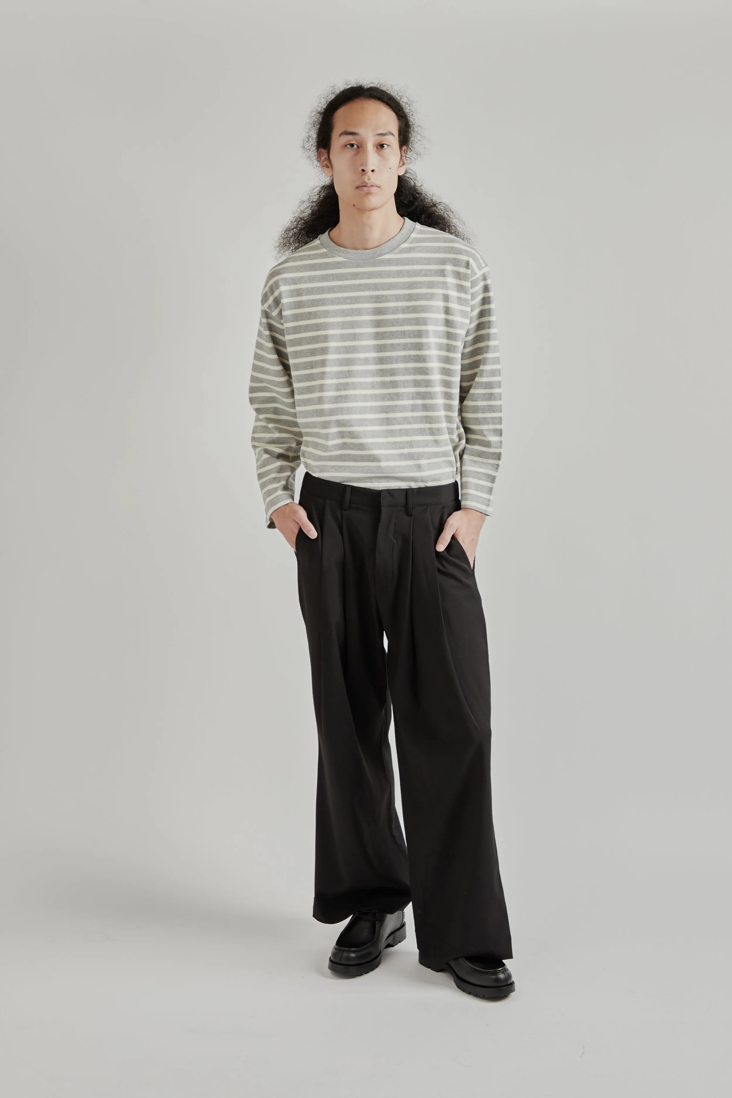 Pintuck Maxi Trousers - Black sold by Wallace Mercantile product image thumbnail 2