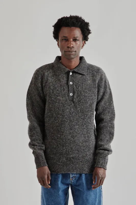 Another Polo Shirt 4.0 - Grey Melange sold by Wallace Mercantile