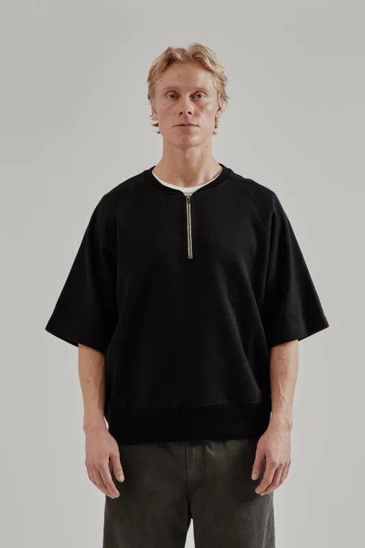 Half Zip Sweat - Black made by Nanamica