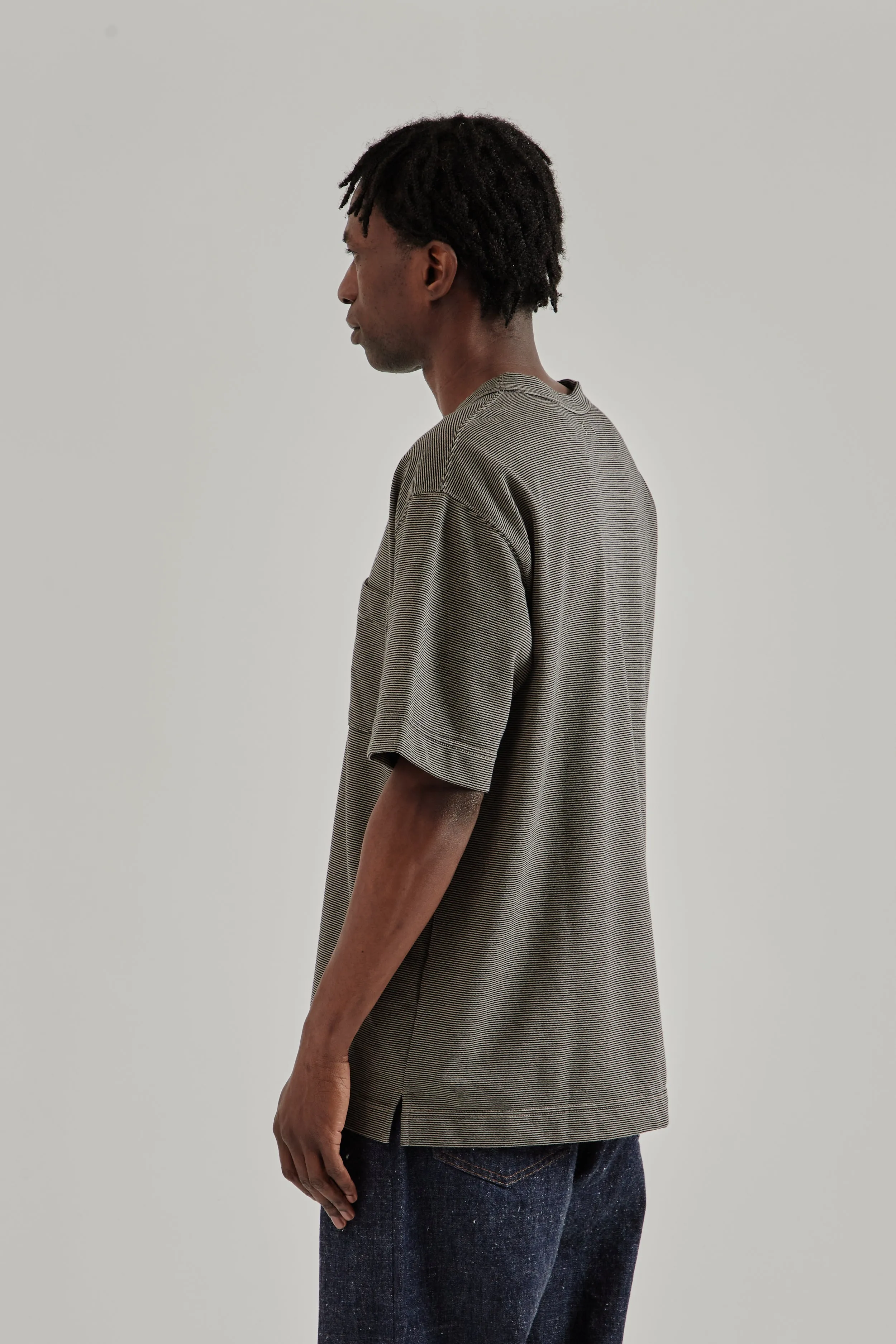Micro Stripe Pocket Tee - Black/Gray sold by Wallace Mercantile product image thumbnail 5