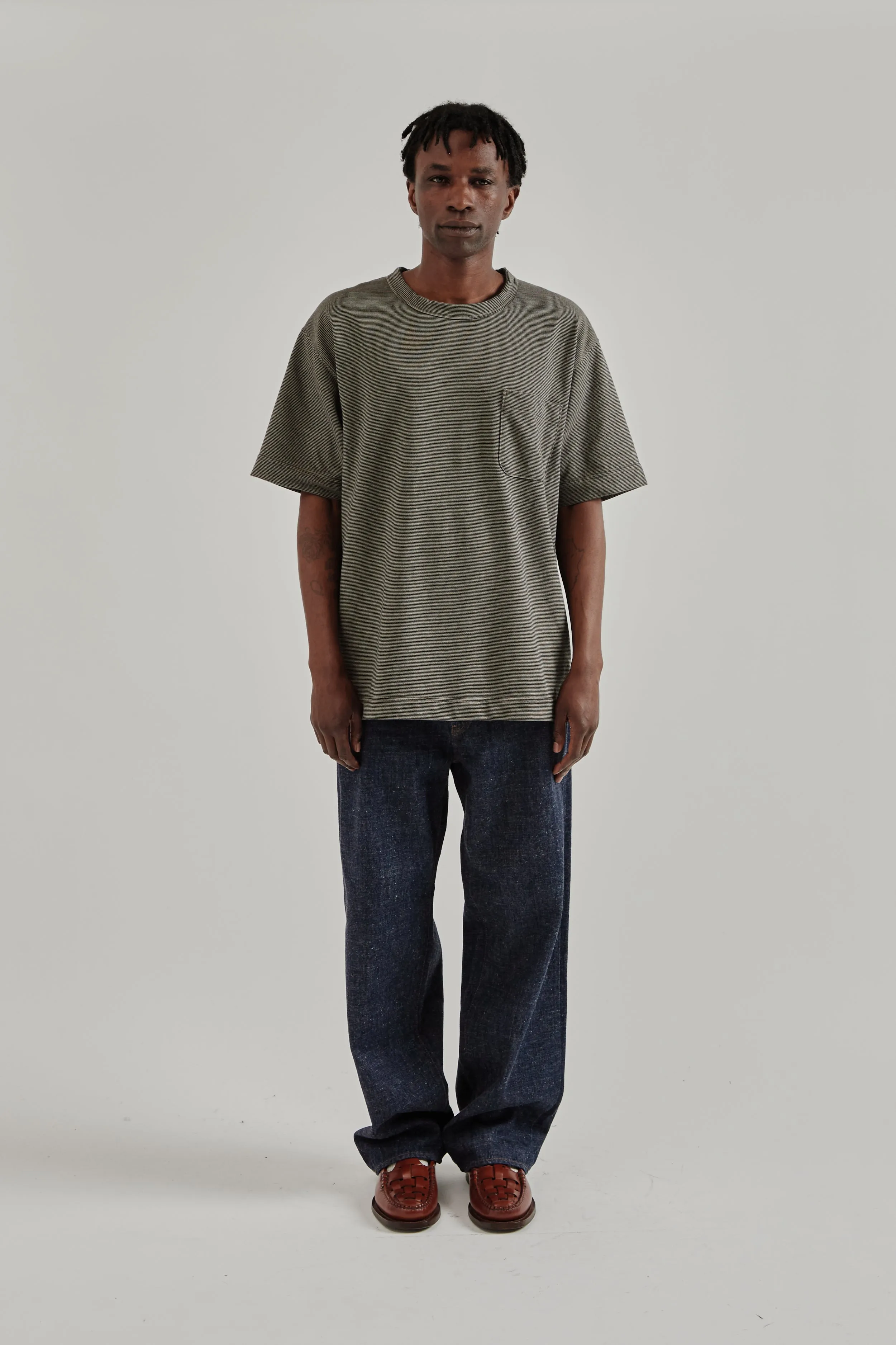 Micro Stripe Pocket Tee - Black/Gray sold by Wallace Mercantile product image thumbnail 3