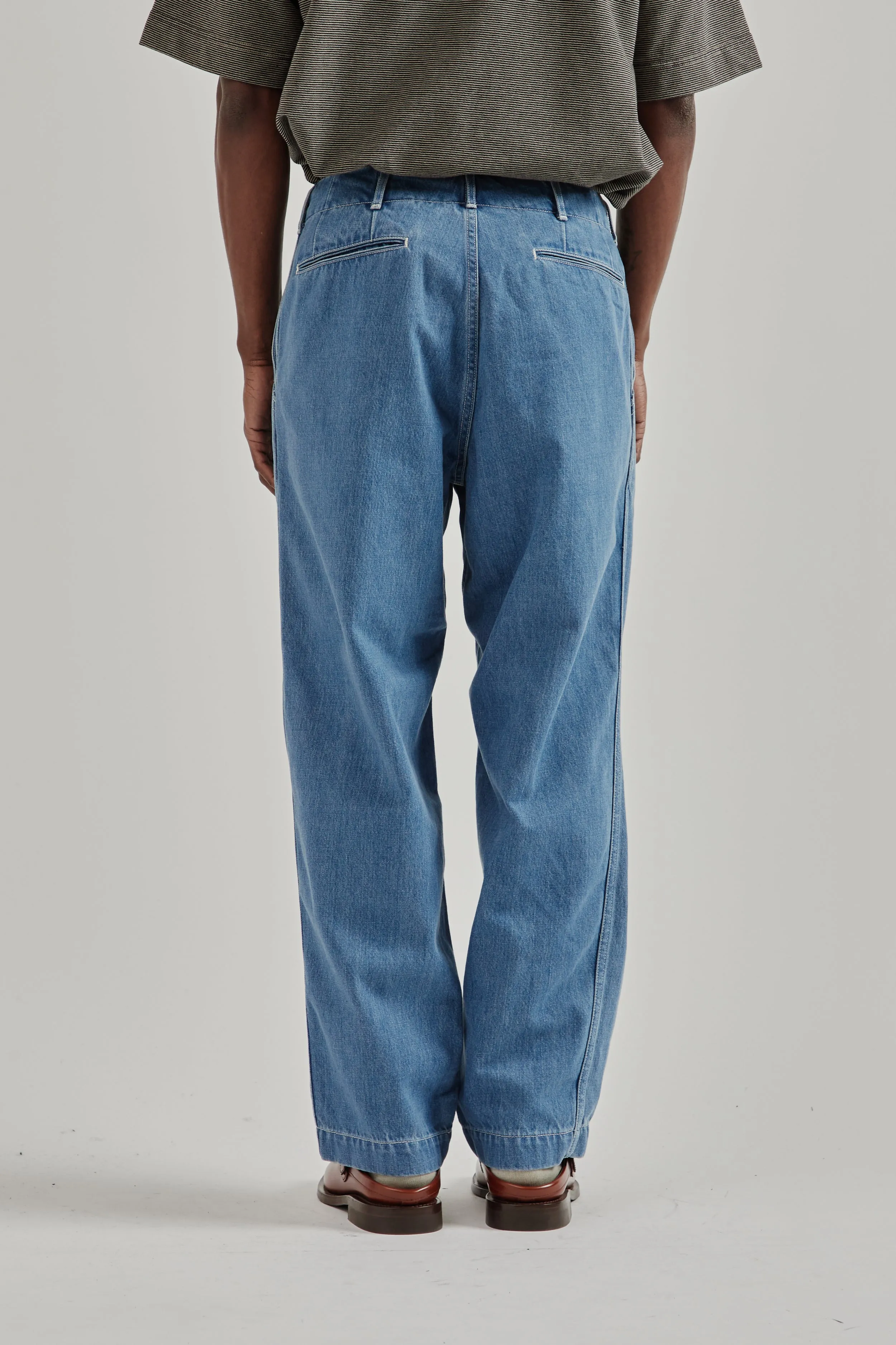 Wide Denim Pants - Light Indigo sold by Wallace Mercantile product image thumbnail 5