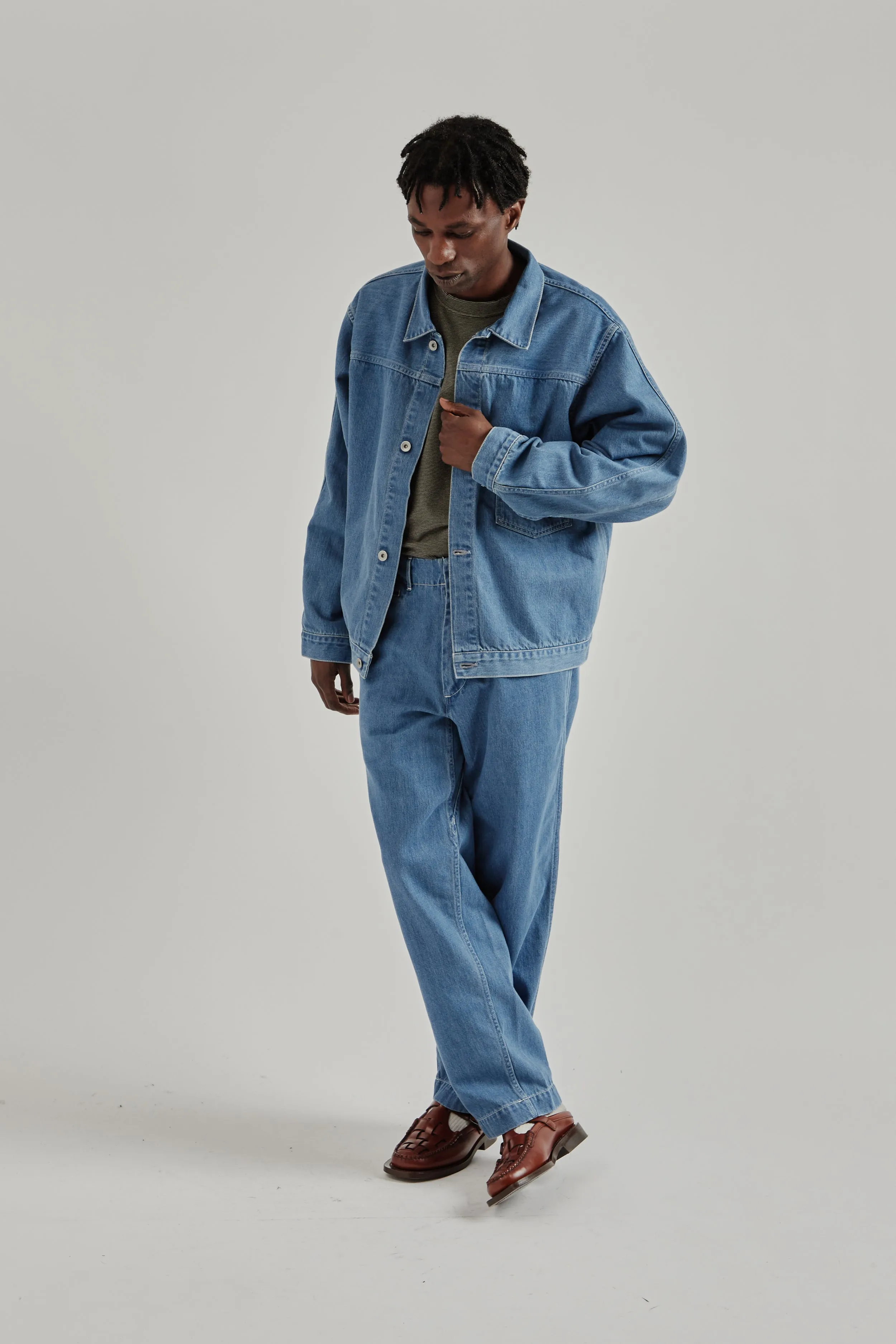 Short Denim Jacket - Light Indigo sold by Wallace Mercantile product image thumbnail 2