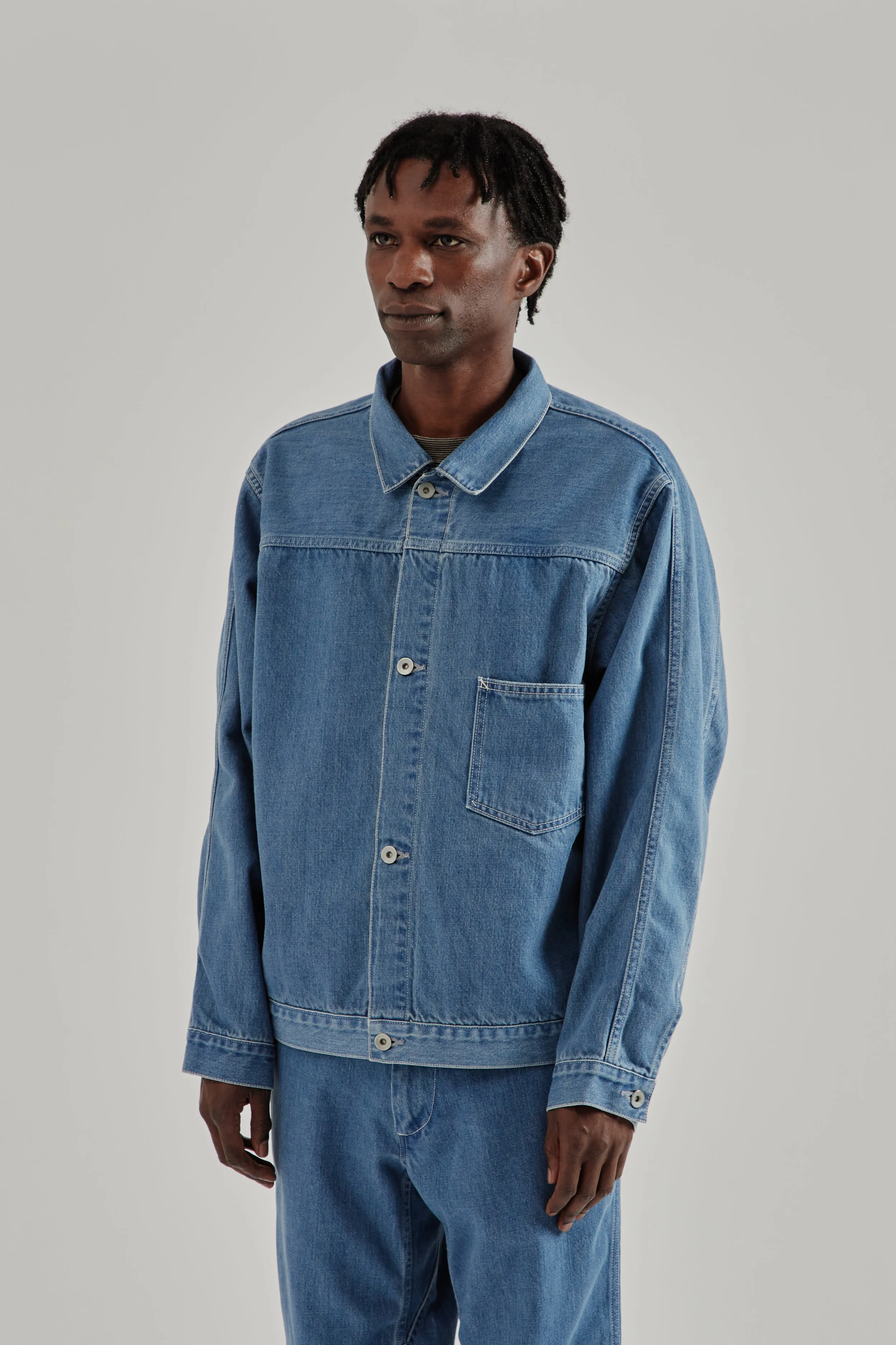 Short Denim Jacket - Light Indigo sold by Wallace Mercantile product image thumbnail 4