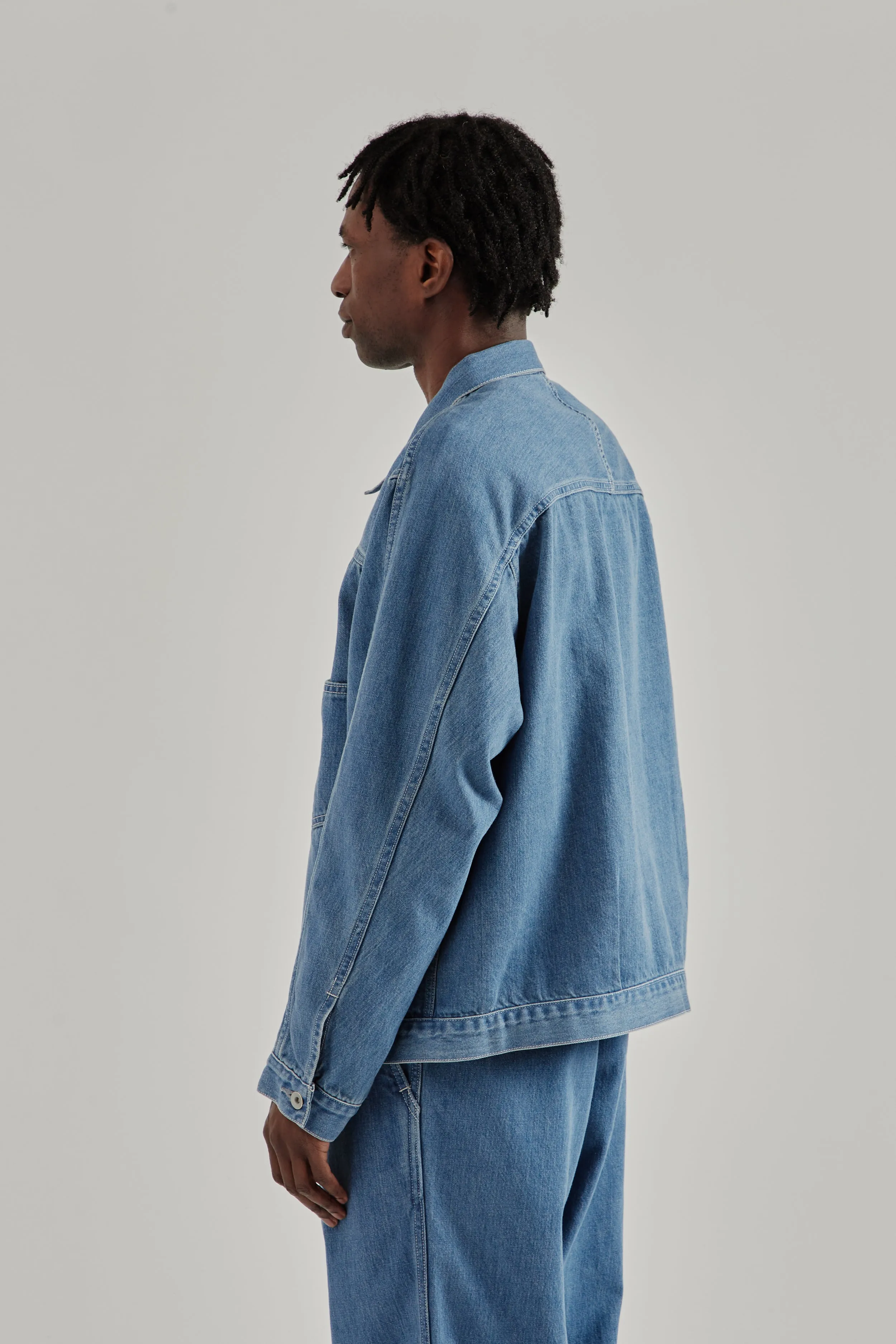 Short Denim Jacket - Light Indigo sold by Wallace Mercantile product image thumbnail 5