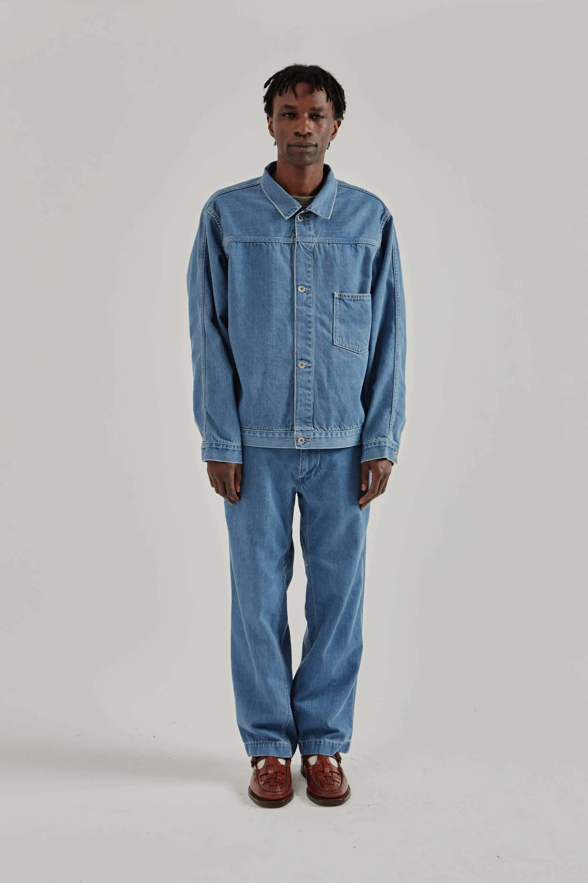 Short Denim Jacket - Light Indigo sold by Wallace Mercantile product image thumbnail 3