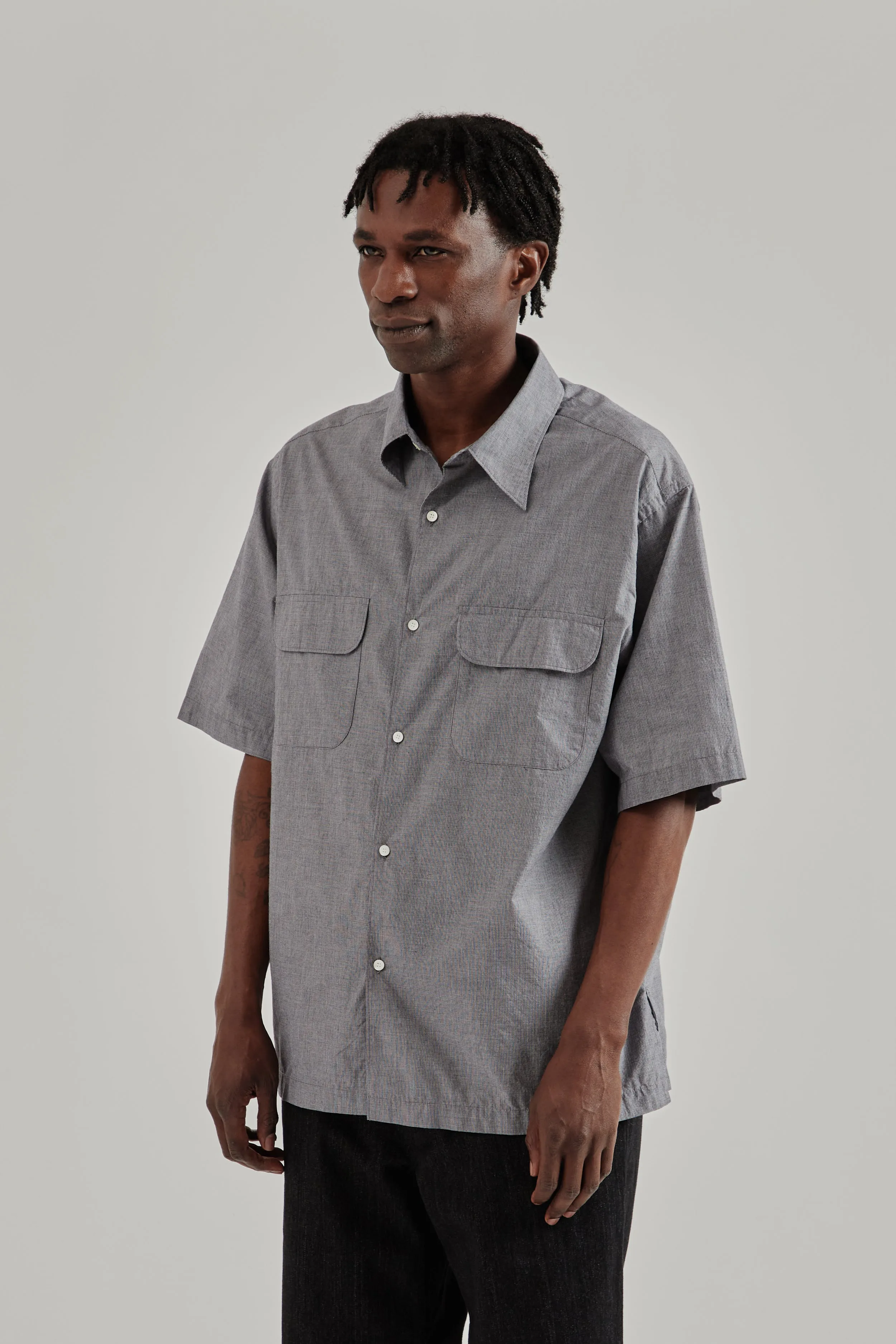 Regular Collar Short Sleeve Shirt - Navy sold by Wallace Mercantile product image thumbnail 4