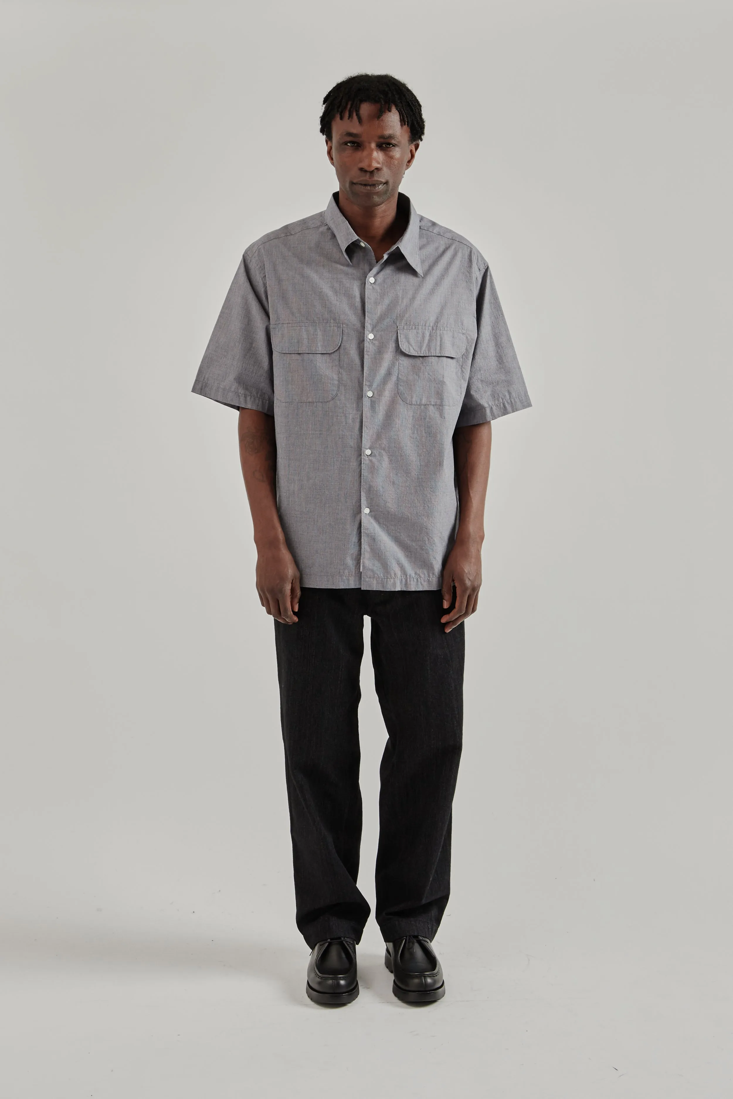 Regular Collar Short Sleeve Shirt - Navy sold by Wallace Mercantile product image thumbnail 3