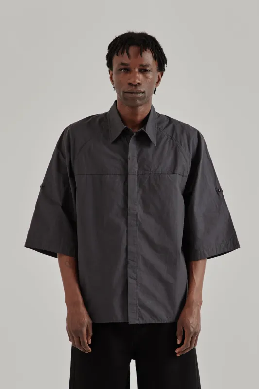 Cambia Panel Shirt - Charcoal Blue sold by Wallace Mercantile