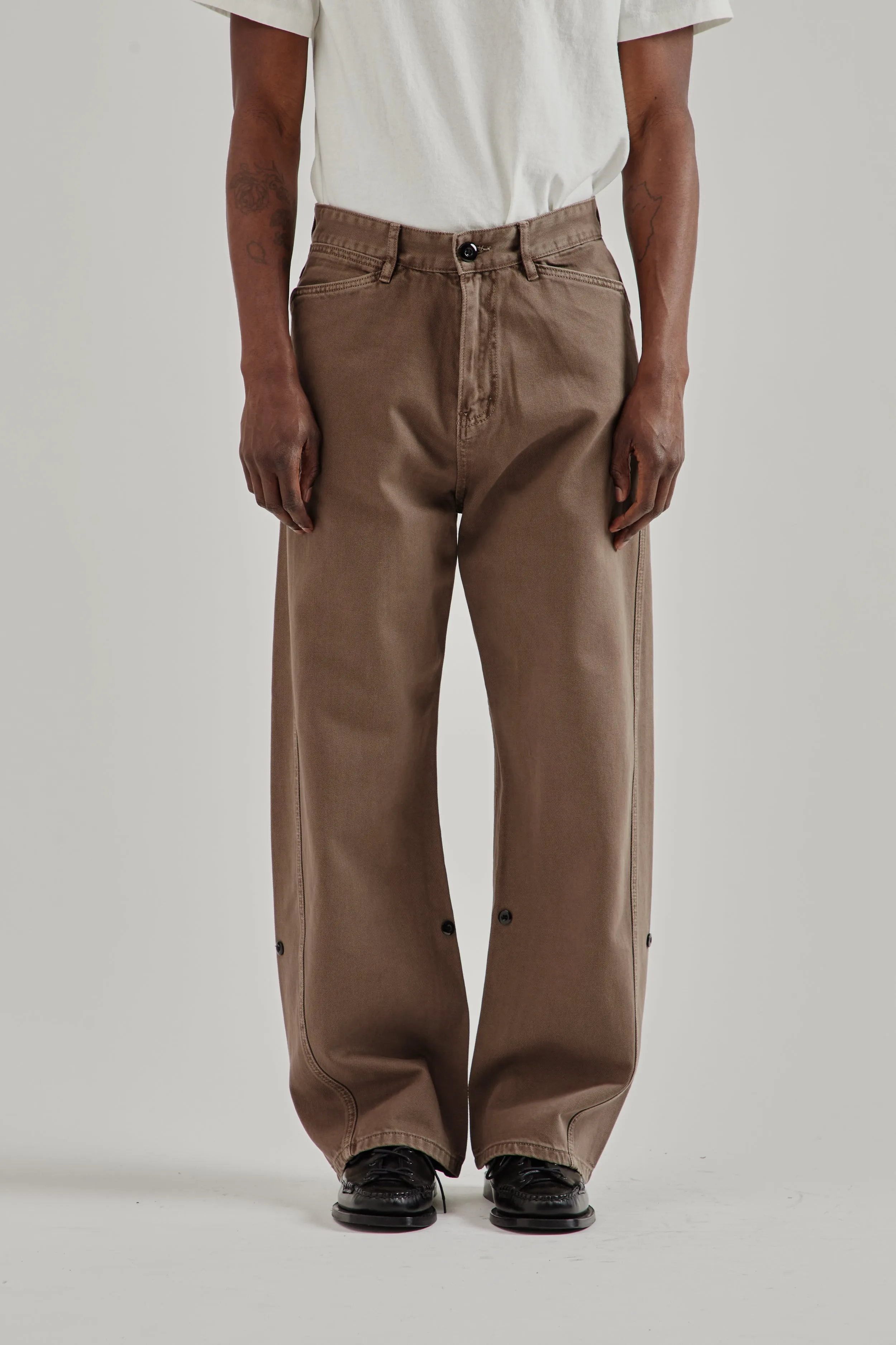 Twisted Cambia Denim Pant - Taupe sold by Wallace Mercantile