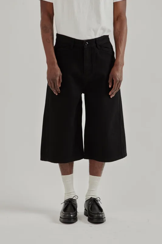 Twisted Denim Shorts - Black sold by Wallace Mercantile