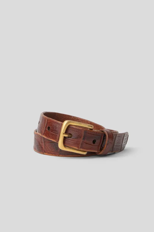 Another Belt 1.0 - Brown Croc made by ANOTHER ASPECT