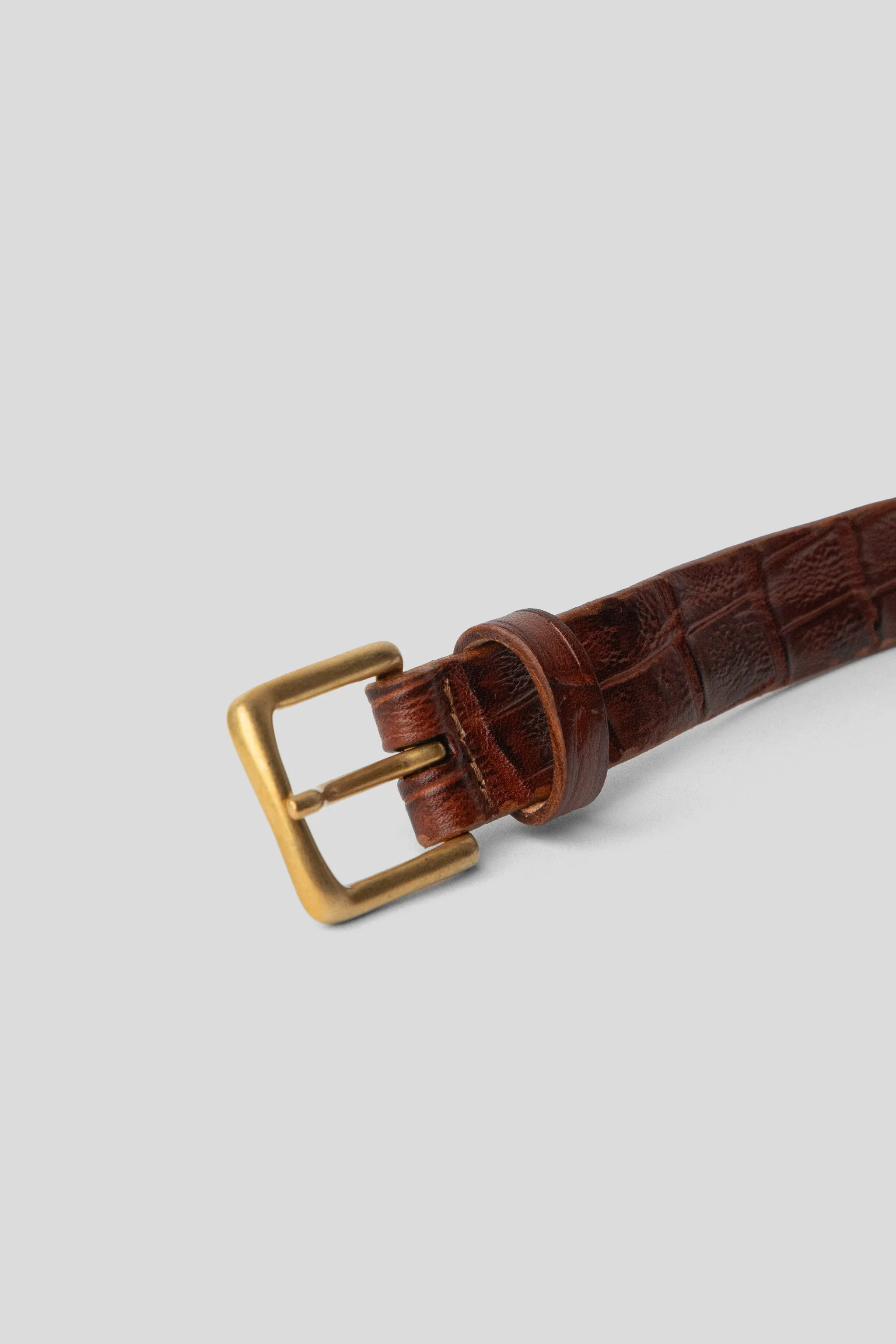 Another Belt 1.0 - Brown Croc sold by Wallace Mercantile product image thumbnail 2