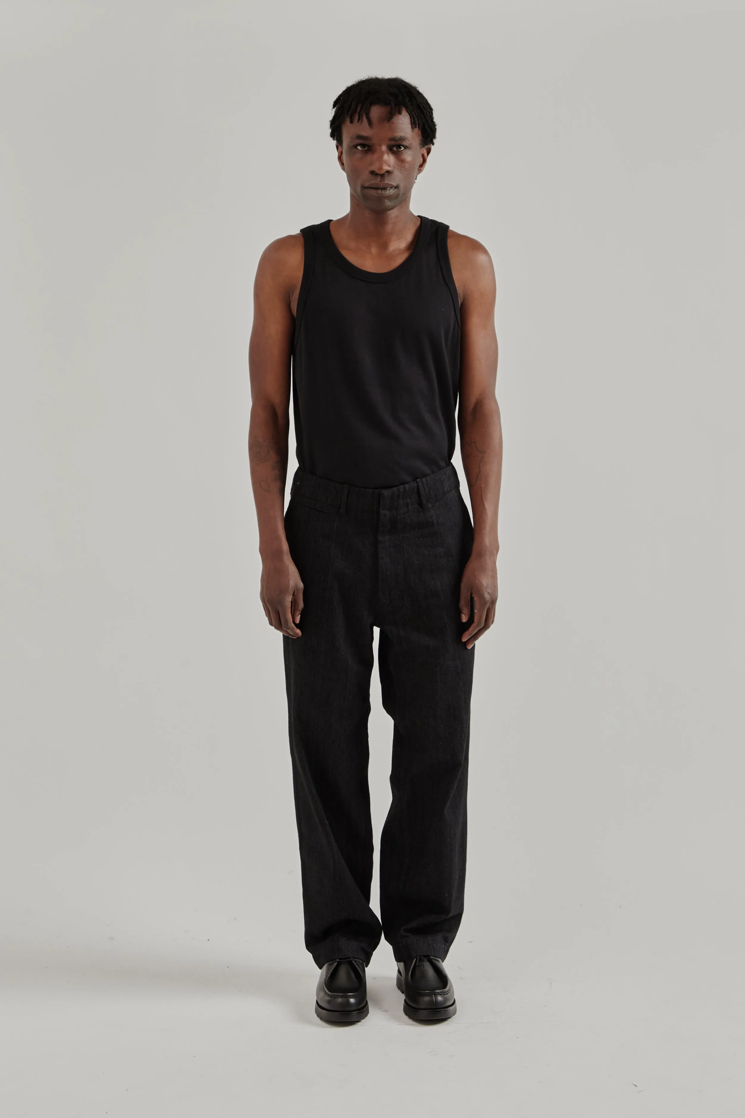 Wide Denim Pants - Black sold by Wallace Mercantile product image thumbnail 3