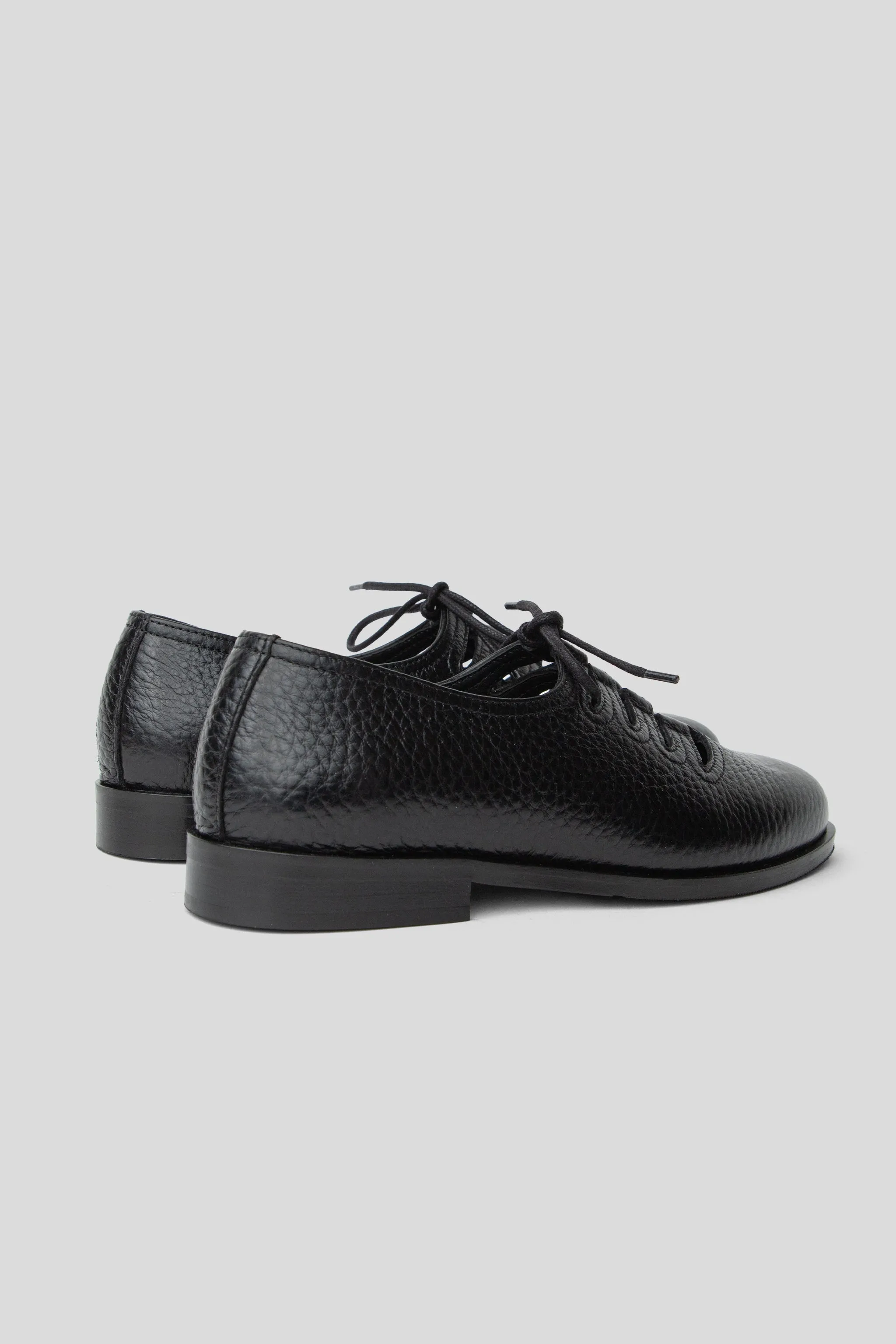 Steve - Black Jumbo Grained Calf Leather sold by Wallace Mercantile product image thumbnail 4