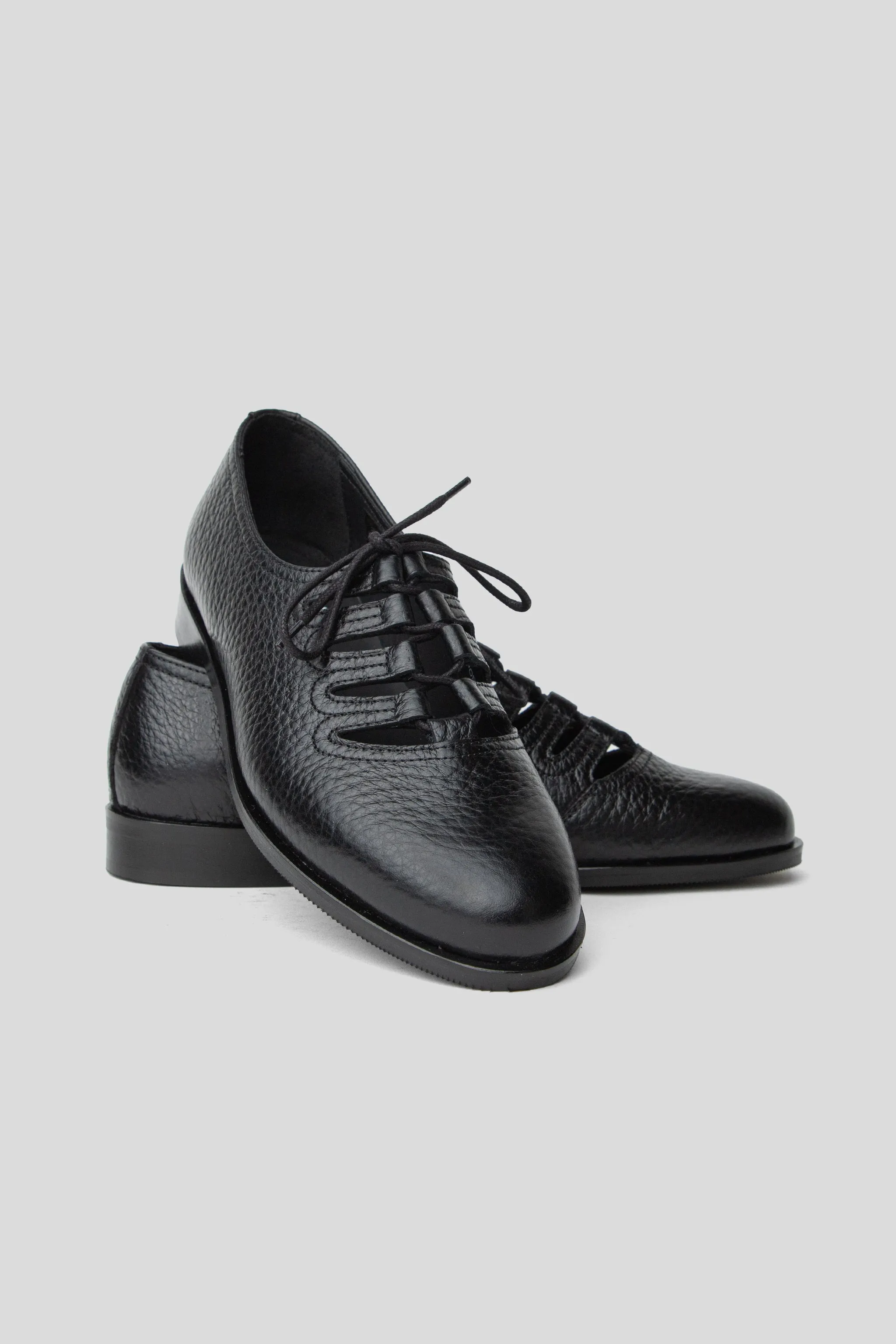 Steve - Black Jumbo Grained Calf Leather sold by Wallace Mercantile product image thumbnail 2