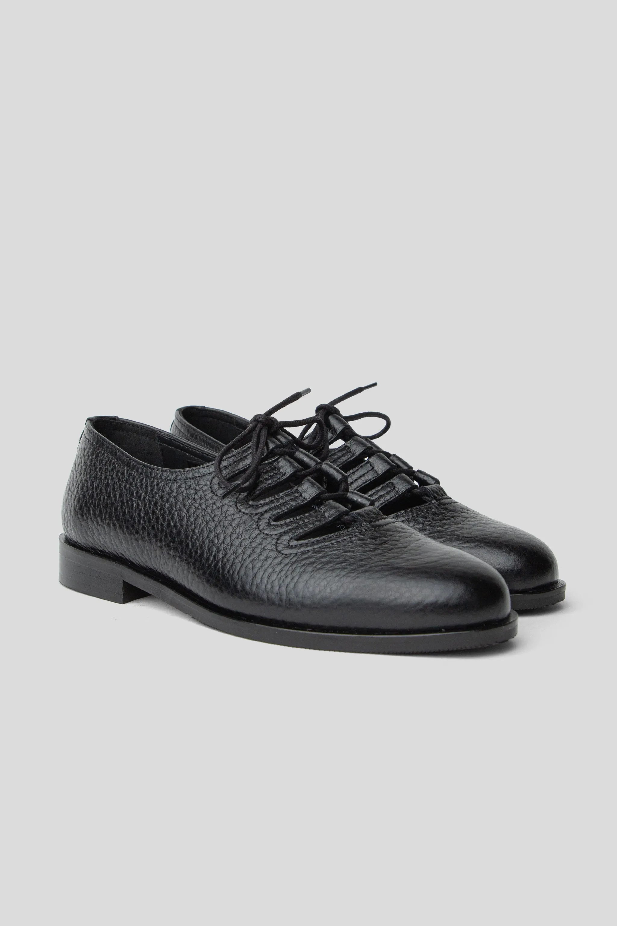 Steve - Black Jumbo Grained Calf Leather sold by Wallace Mercantile product image thumbnail 3