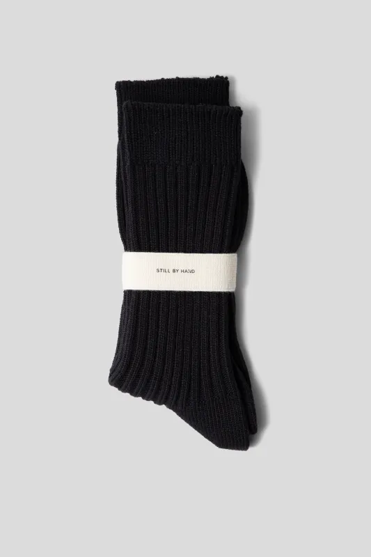 BMP Cotton Socks - Black made by STILL BY HAND