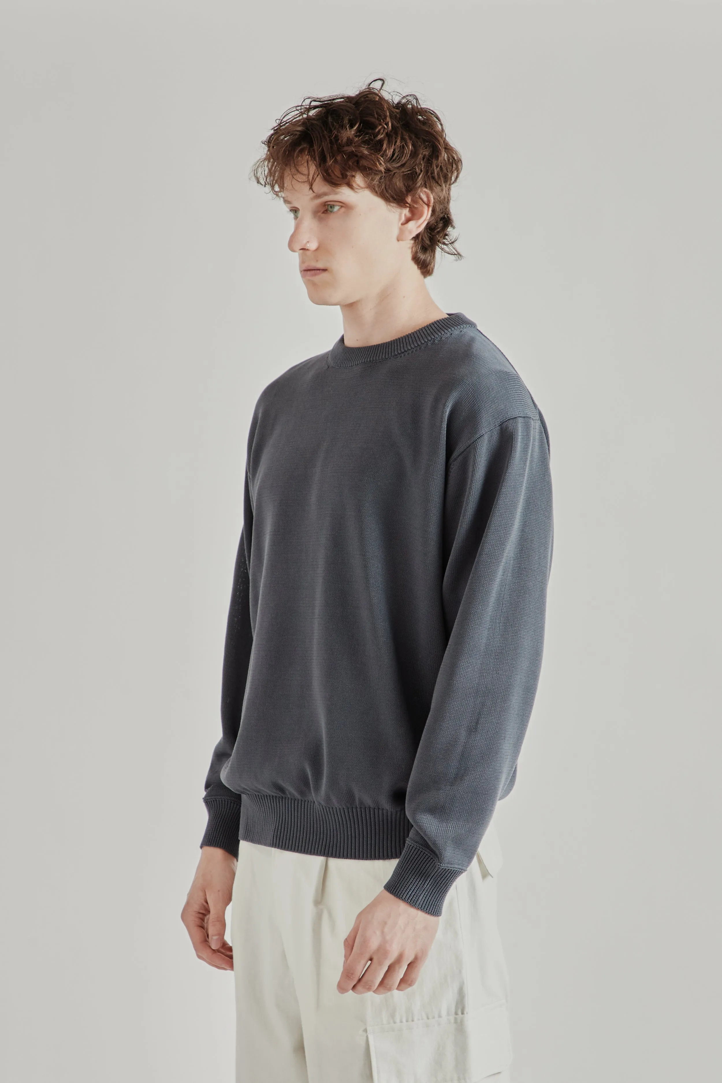 10G Cotton Sweater - Blue Grey sold by Wallace Mercantile product image thumbnail 4