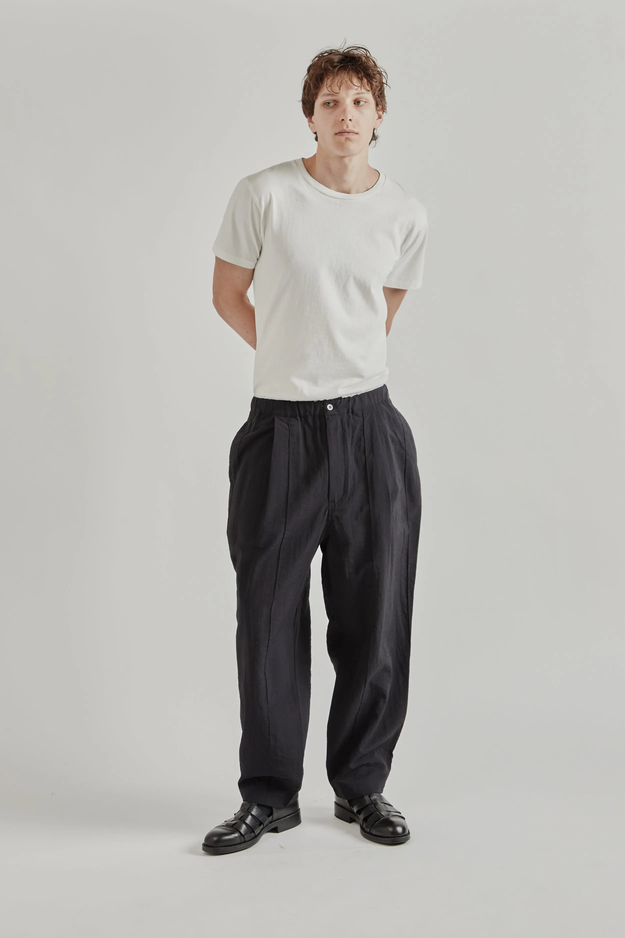 Pin Tuck Easy Pants - Black sold by Wallace Mercantile product image thumbnail 2