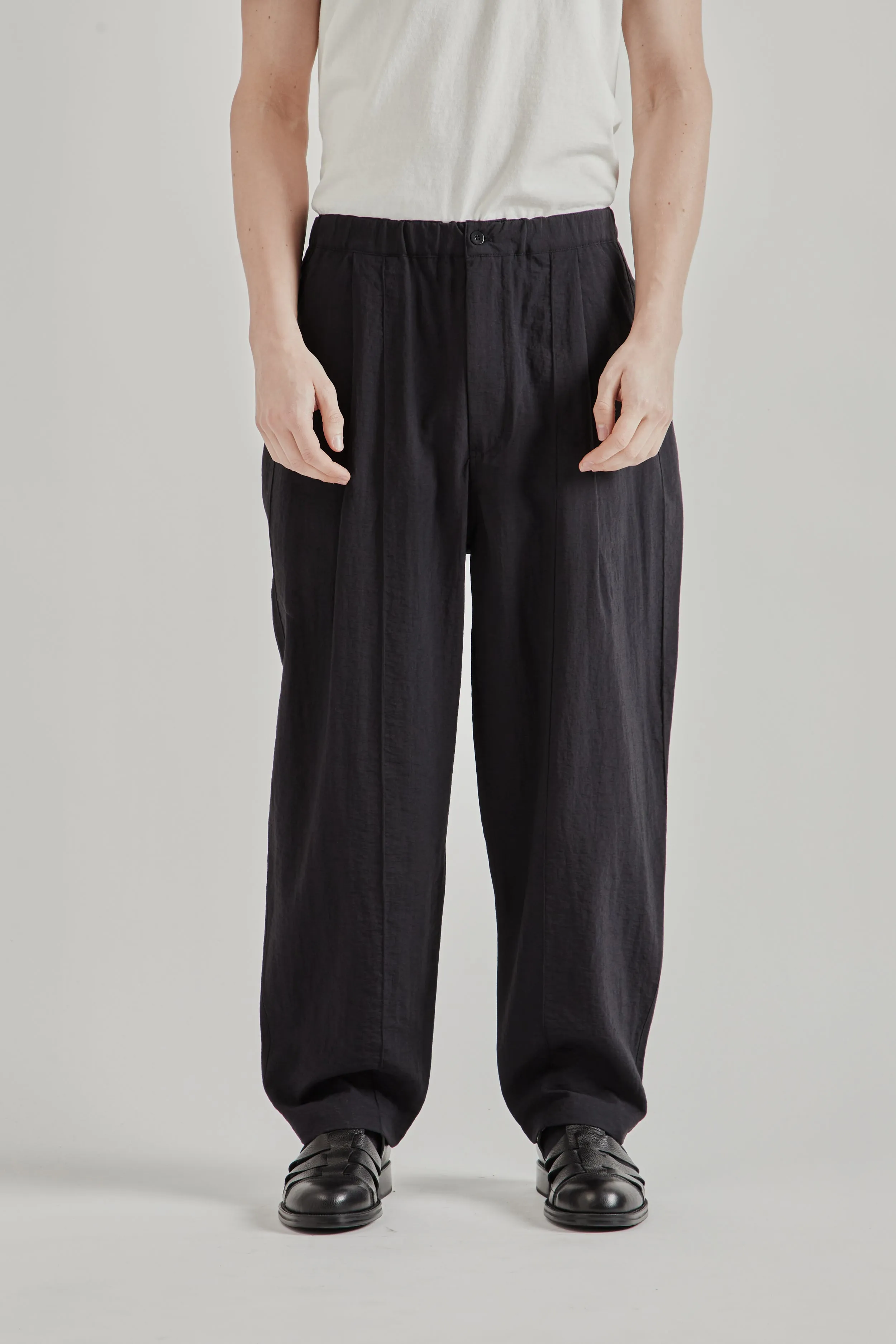 Pin Tuck Easy Pants - Black sold by Wallace Mercantile