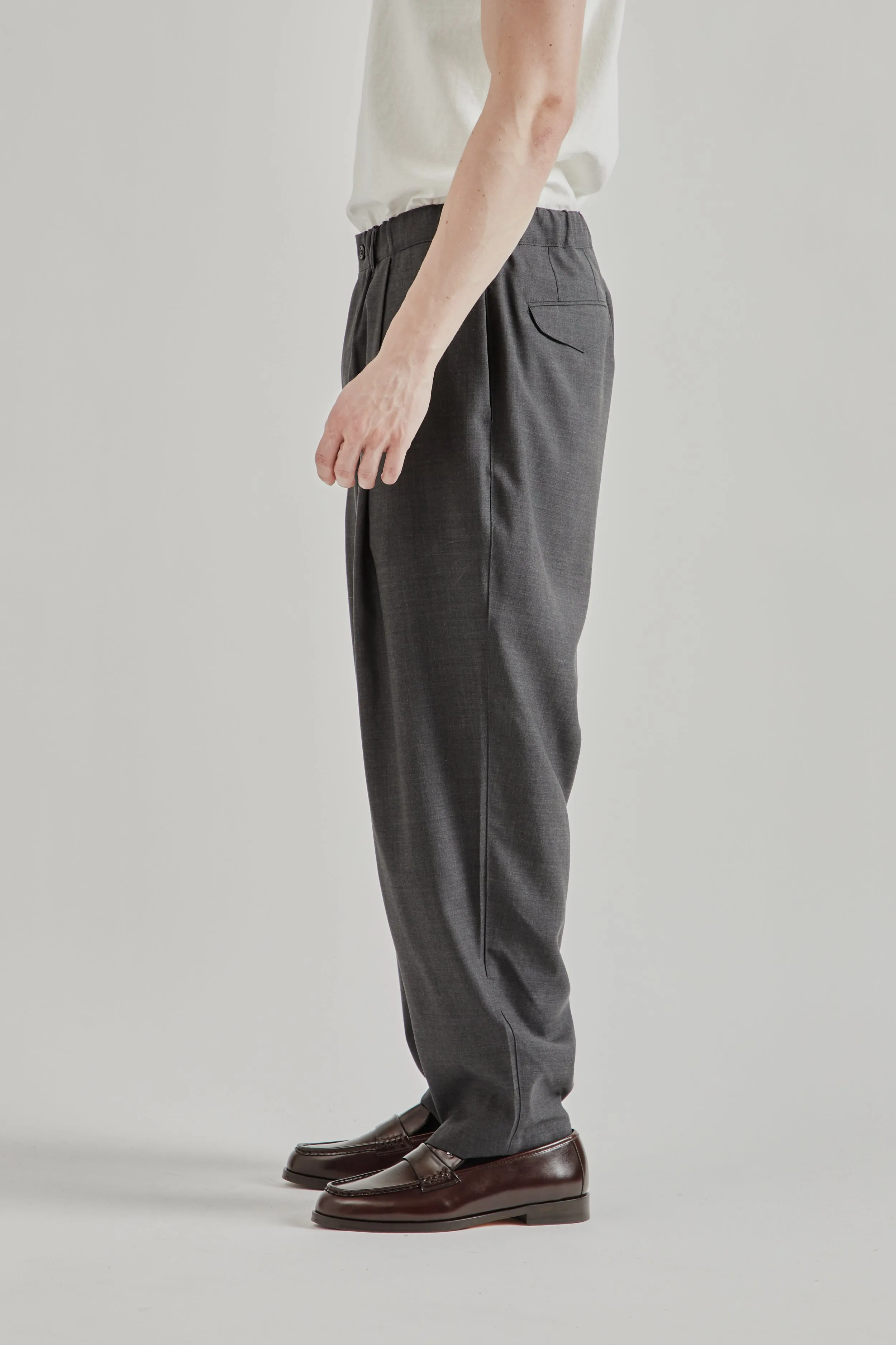 Summer Wool Wide Pants - Charcoal sold by Wallace Mercantile product image thumbnail 4
