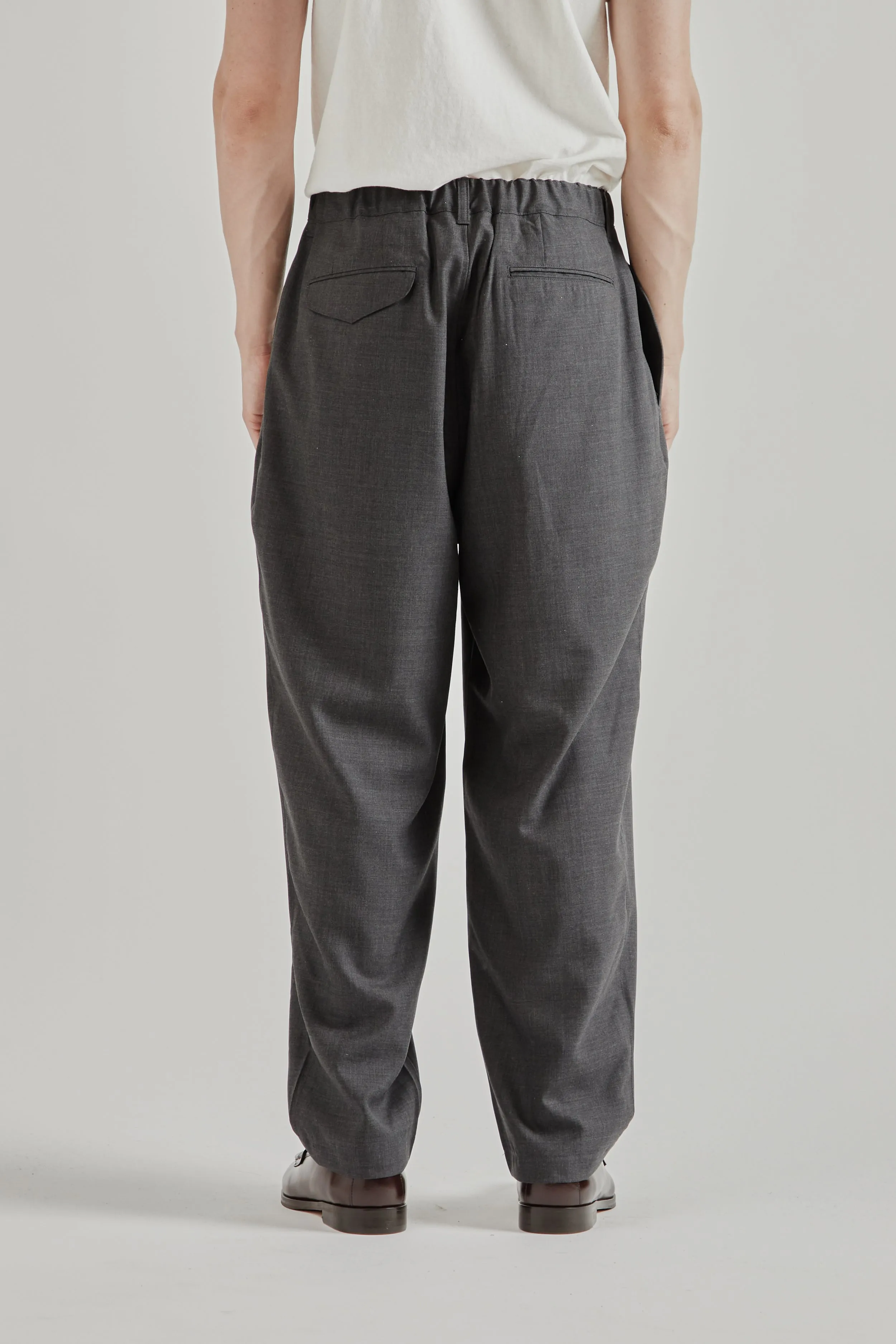 Summer Wool Wide Pants - Charcoal sold by Wallace Mercantile product image thumbnail 5