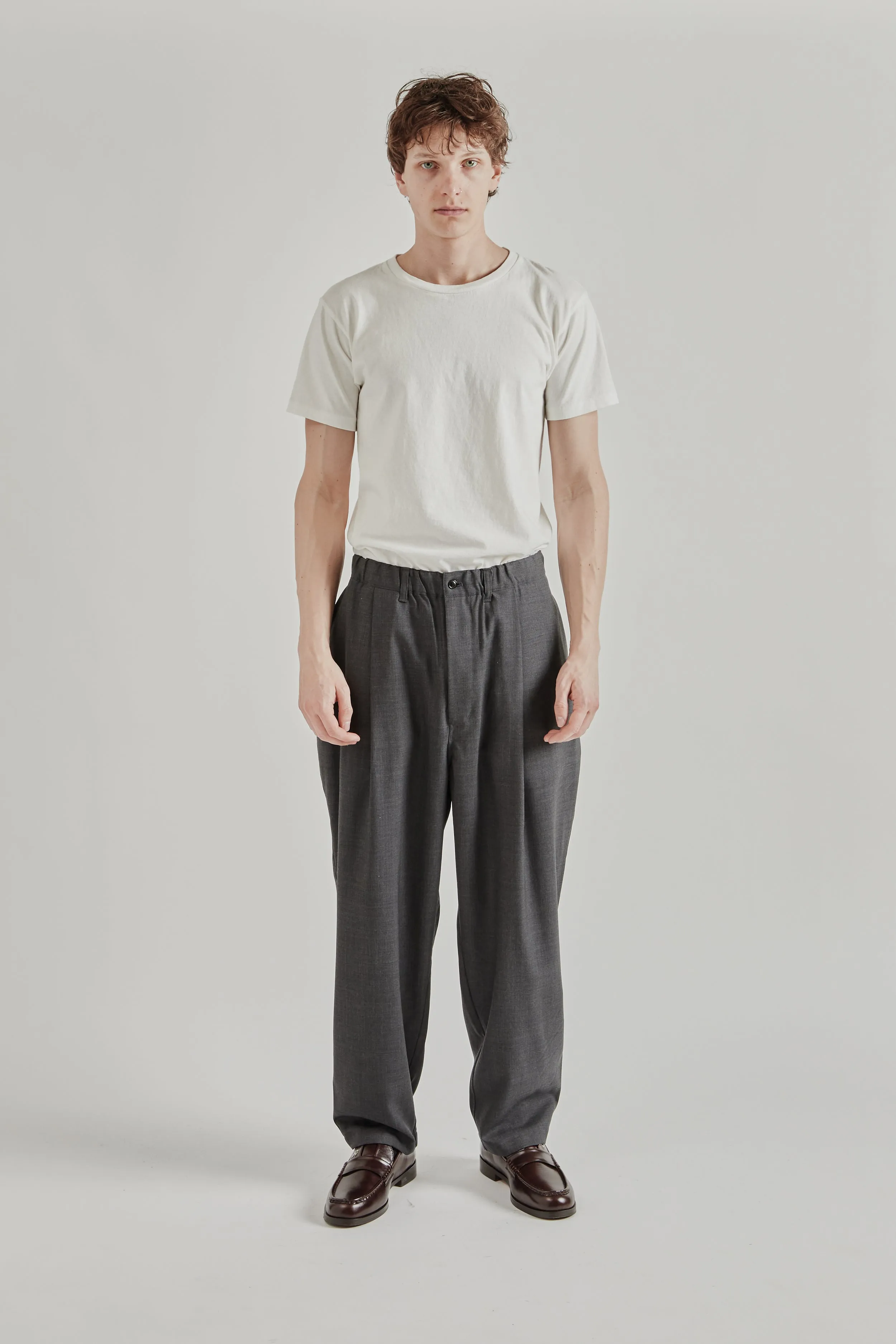 Summer Wool Wide Pants - Charcoal sold by Wallace Mercantile product image thumbnail 3