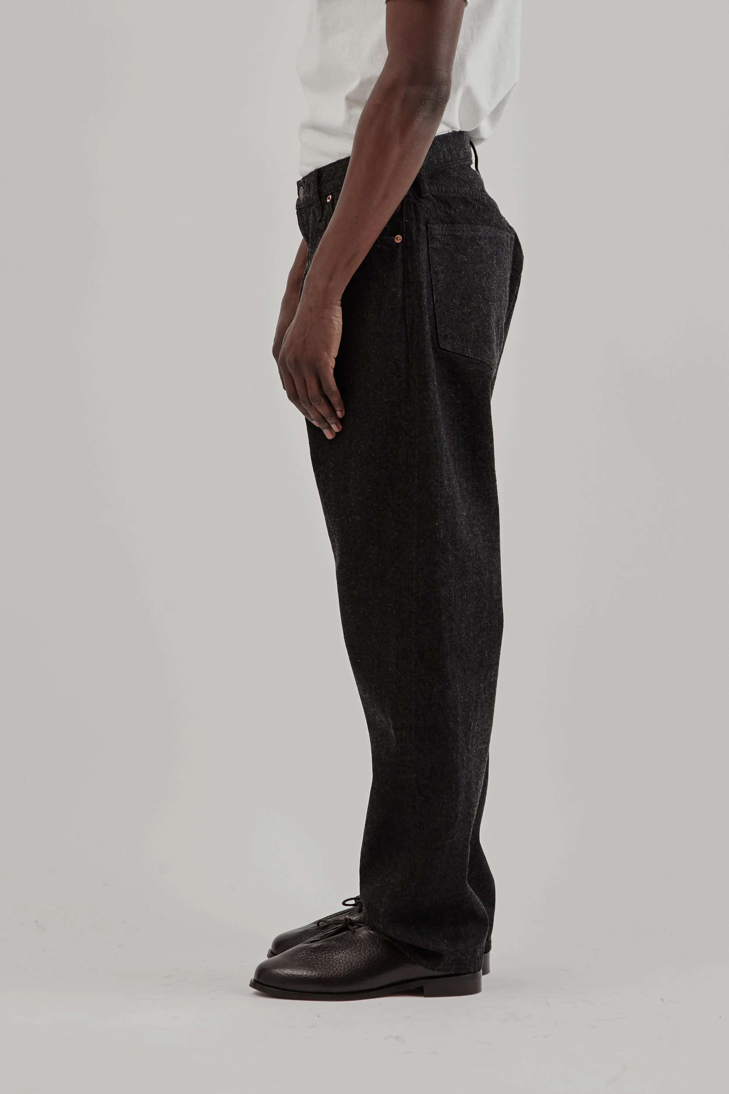 5P Zipper Front Denim Pants - Black One Wash sold by Wallace Mercantile product image thumbnail 4