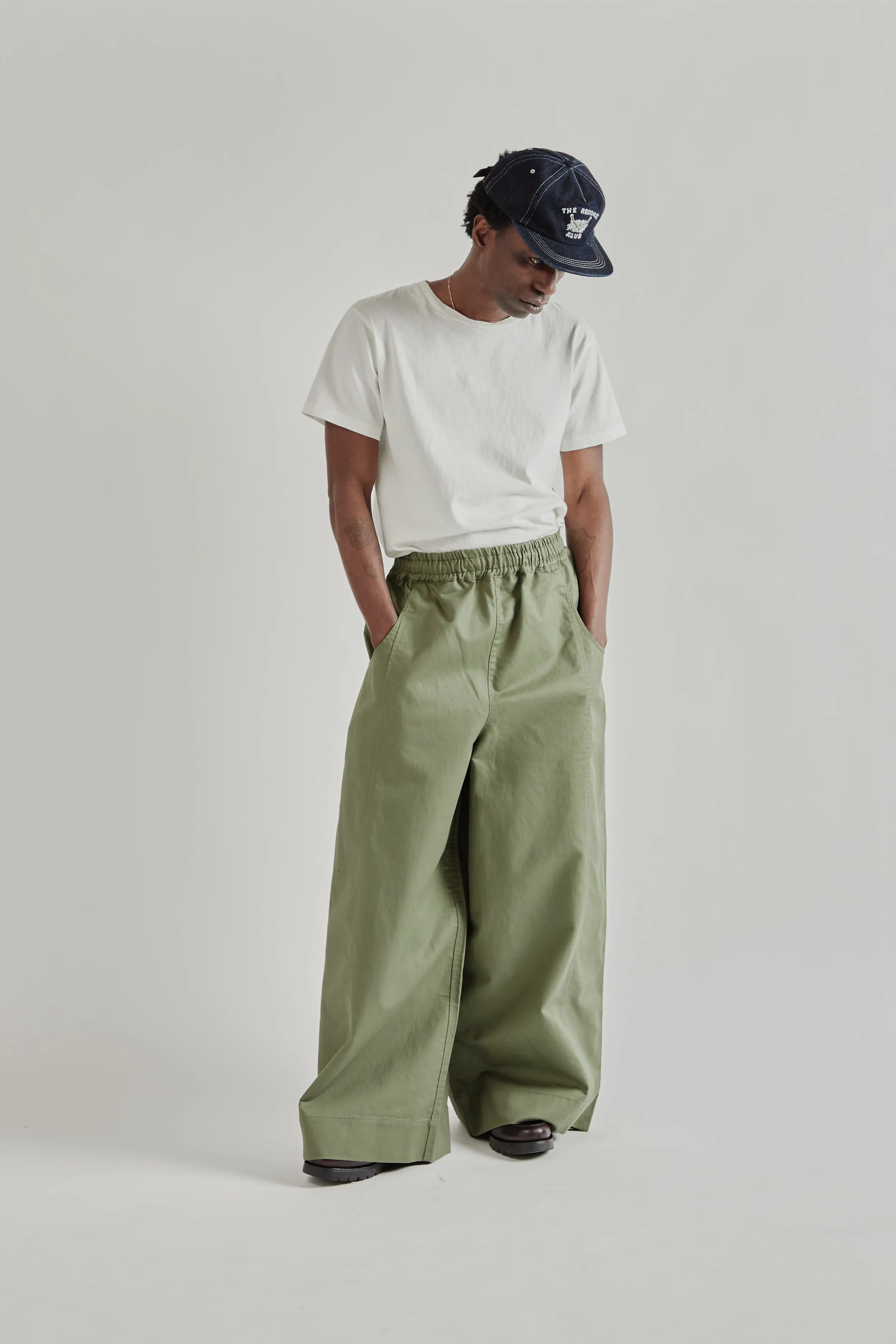 Wide Leg Trousers - Olive sold by Wallace Mercantile product image thumbnail 2
