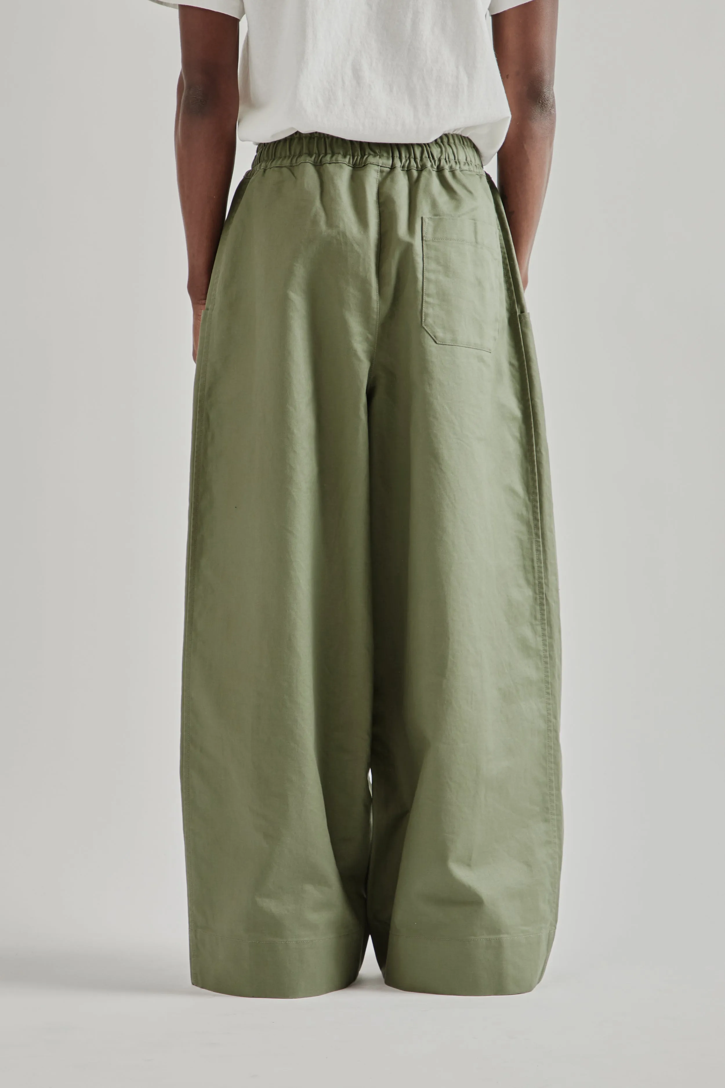 Wide Leg Trousers - Olive sold by Wallace Mercantile product image thumbnail 5