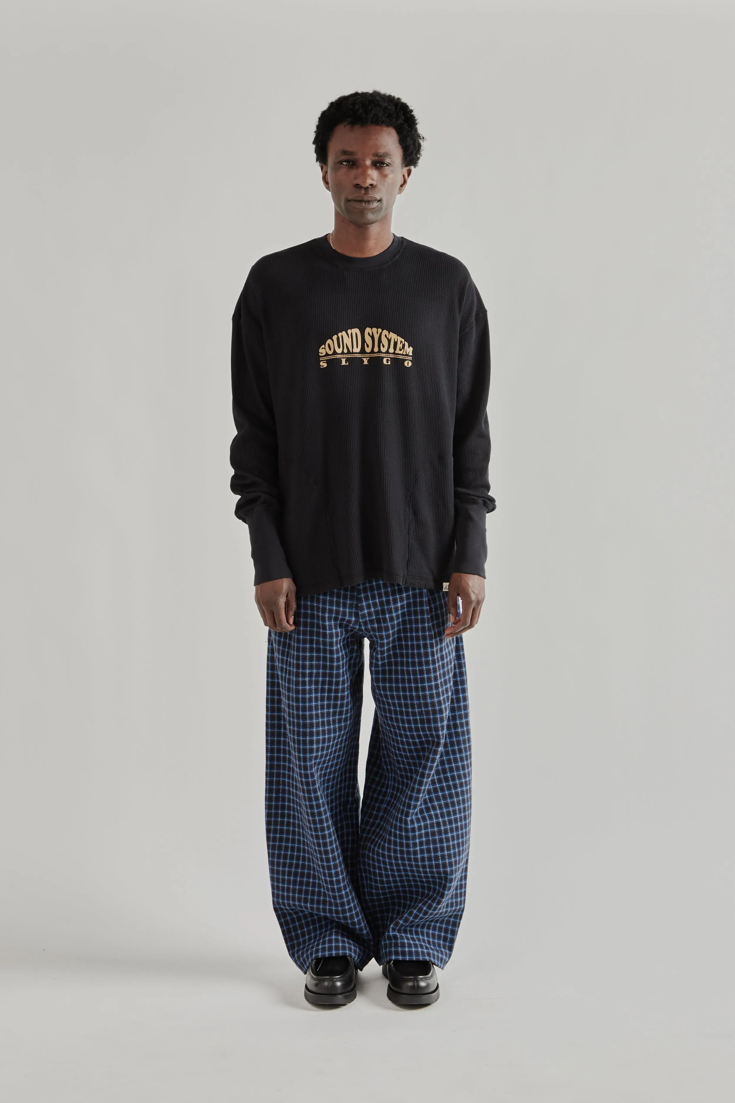 Slygo Waffle Crewneck - Black sold by Wallace Mercantile product image thumbnail 3