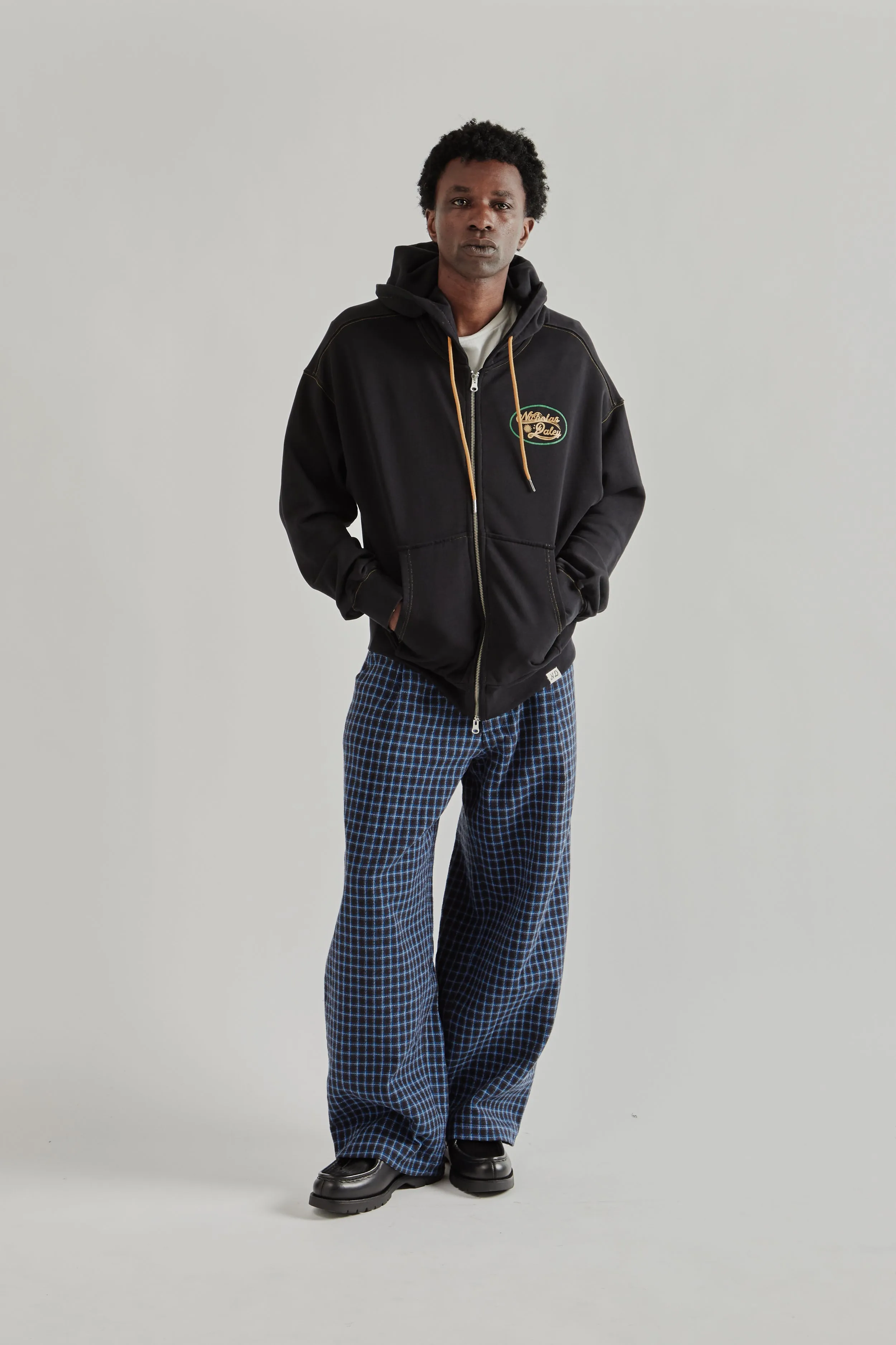 Roots Zip Up Hoodie - Black sold by Wallace Mercantile product image thumbnail 2