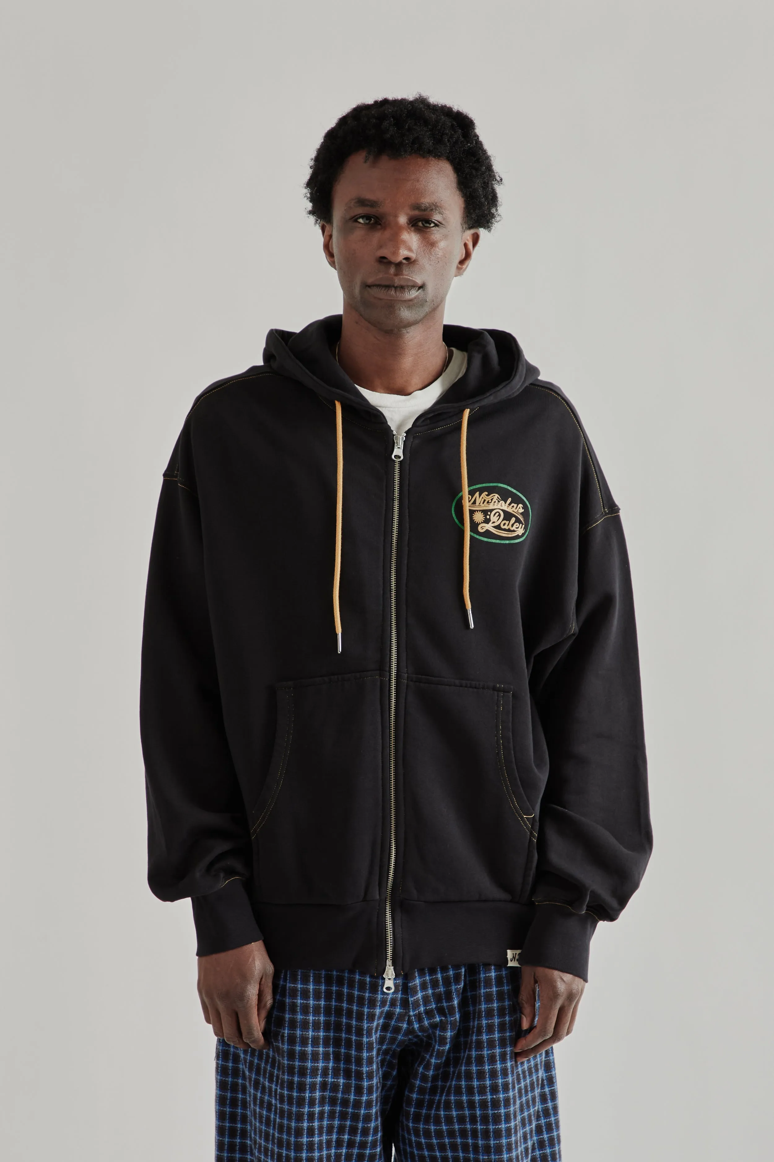 Roots Zip Up Hoodie - Black sold by Wallace Mercantile
