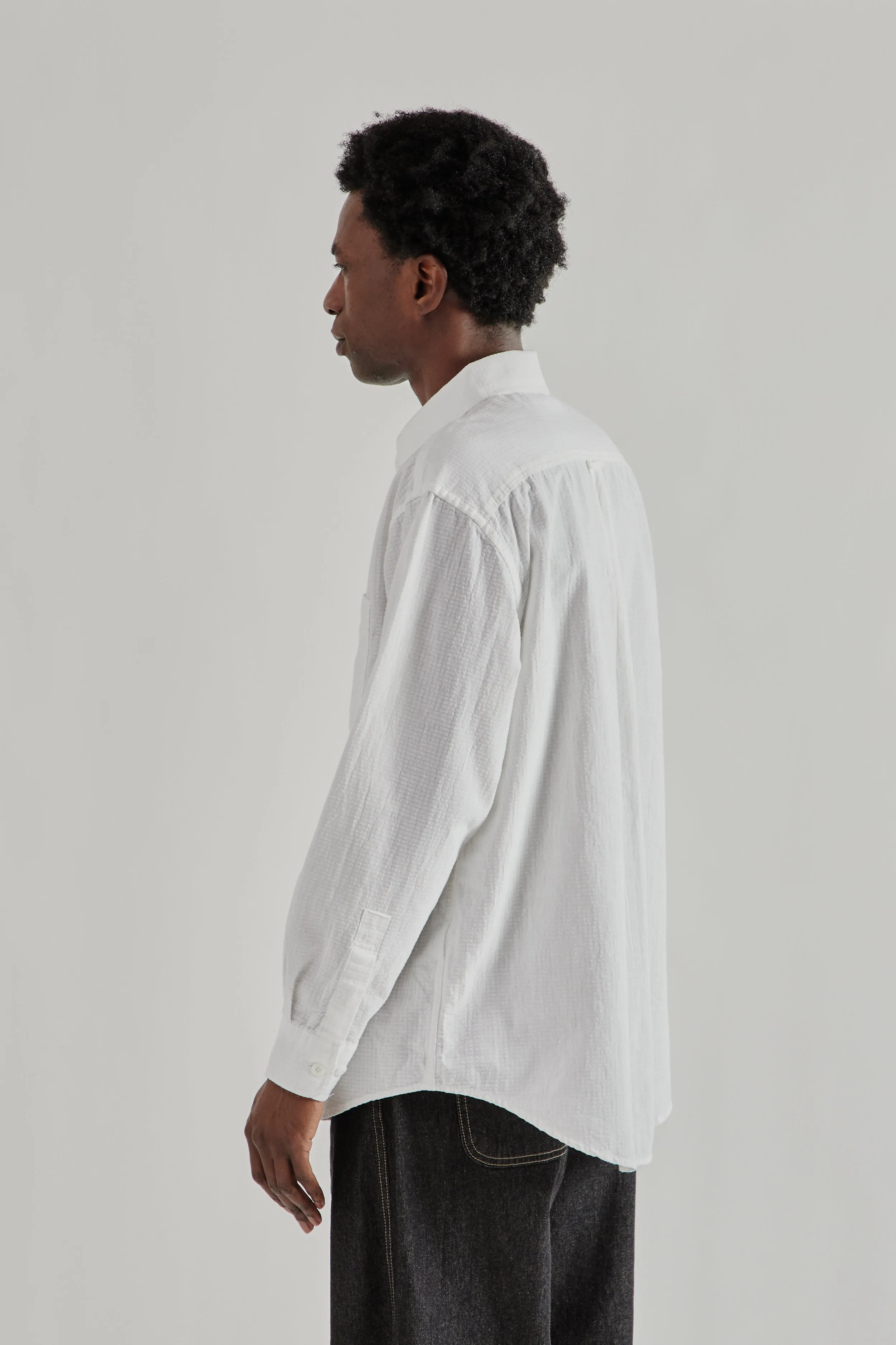 OG Dobby Weave Seersucker Shirt - White sold by Wallace Mercantile product image thumbnail 5