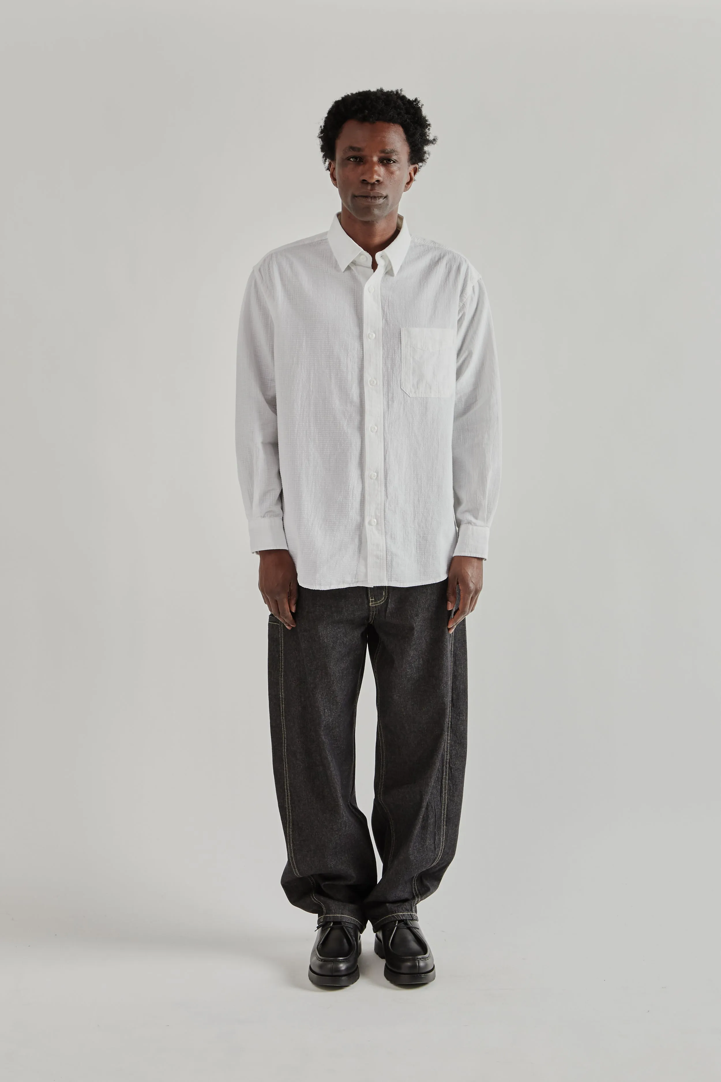 OG Dobby Weave Seersucker Shirt - White sold by Wallace Mercantile product image thumbnail 3